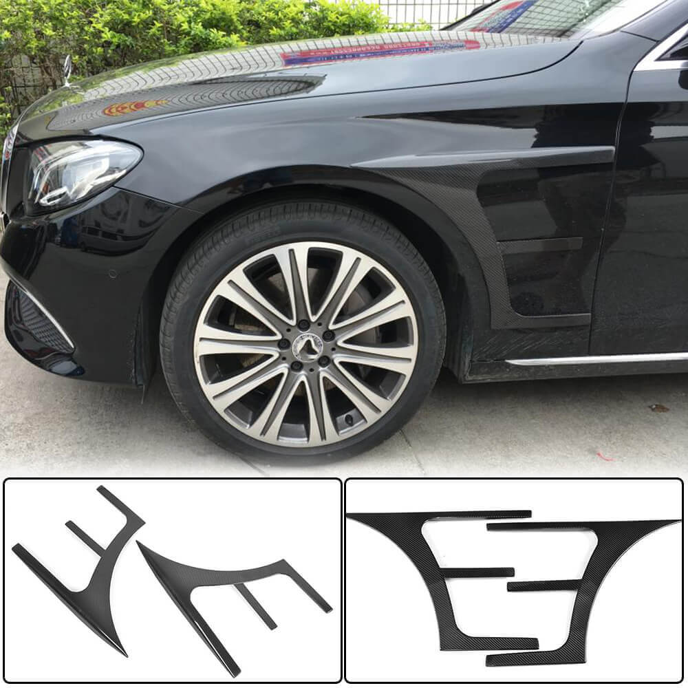 Накладки на передні крила (AMG-Line/E43 AMG 2016-2019, Карбон)