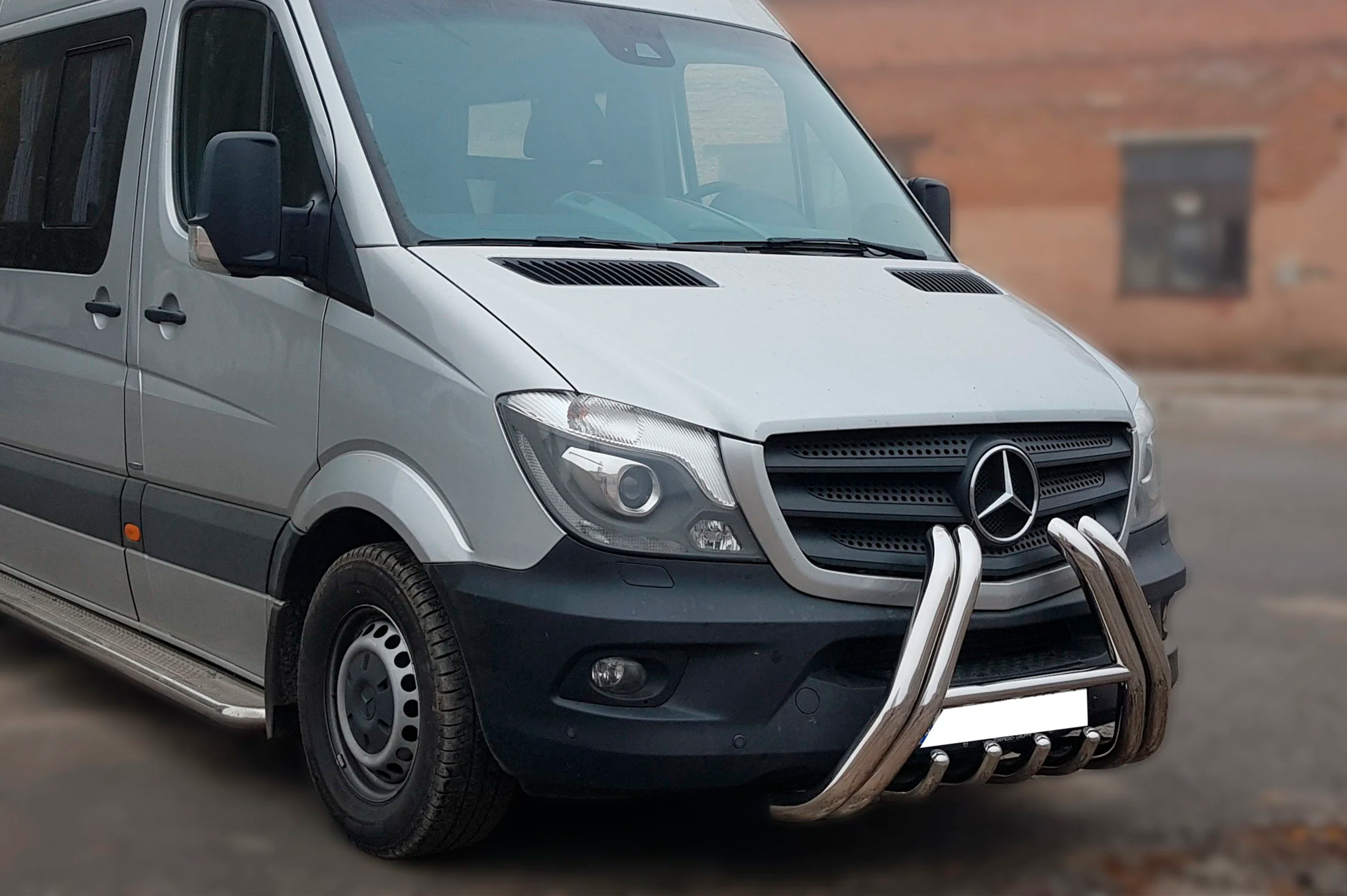 Кенгурятник F1-01 (2013-2018, нерж.) 2