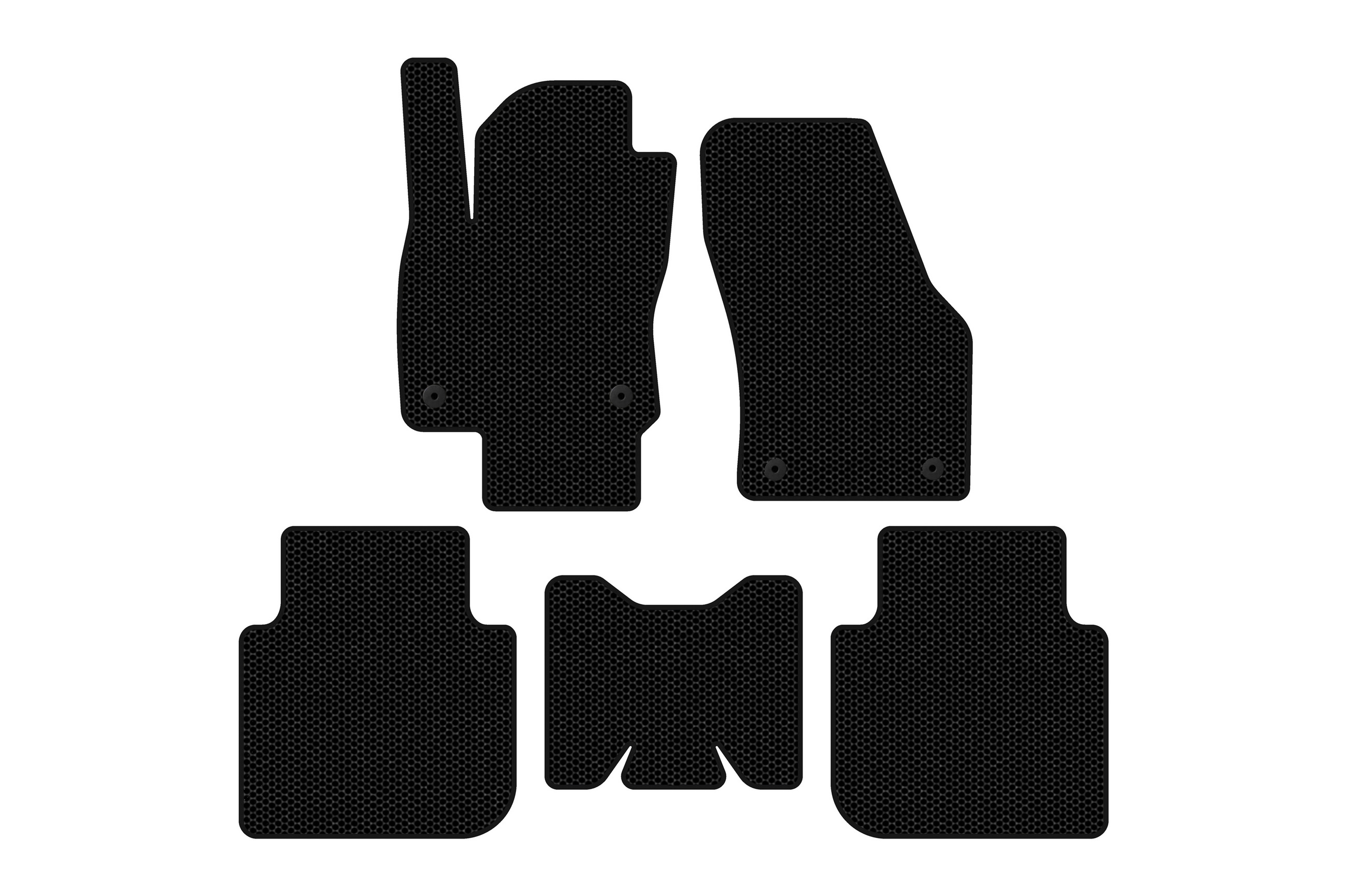 Гумові килимки Carsuit (5-ти місний/АКПП, чорні)