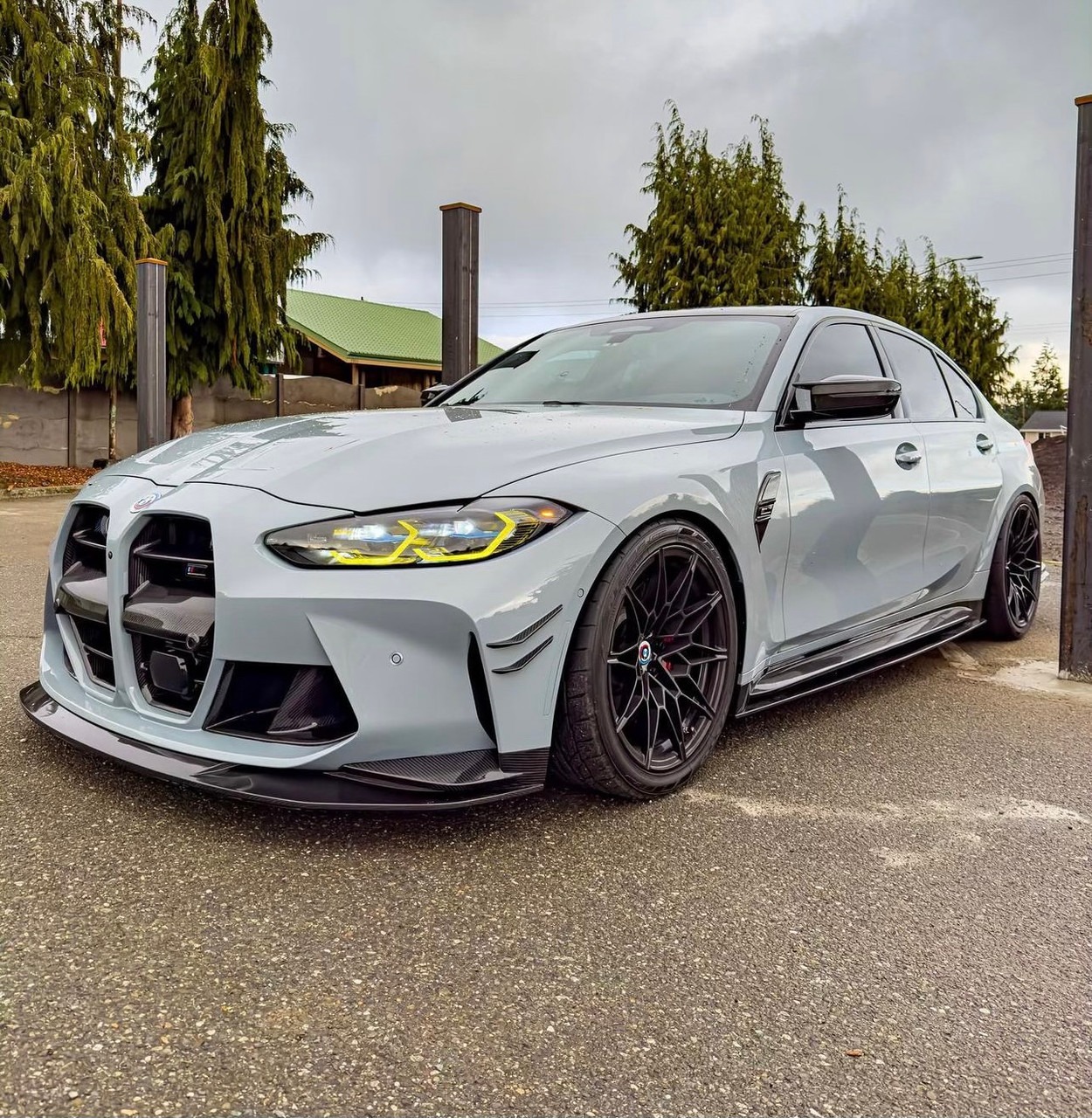 Губа (Карбон) (канарди) V1 на BMW M3 G80 / G81 2021-2026 року 2