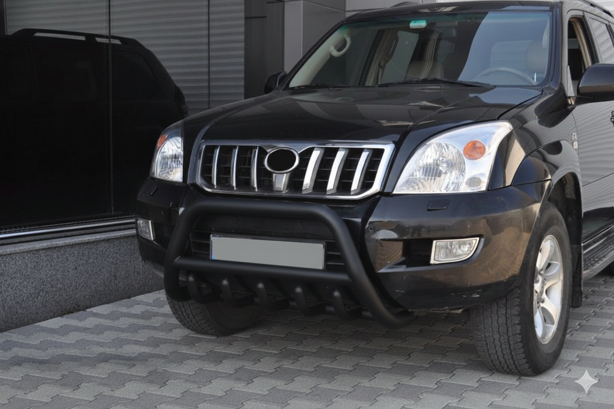 Кенгурятник низький WT003 Black (нерж)