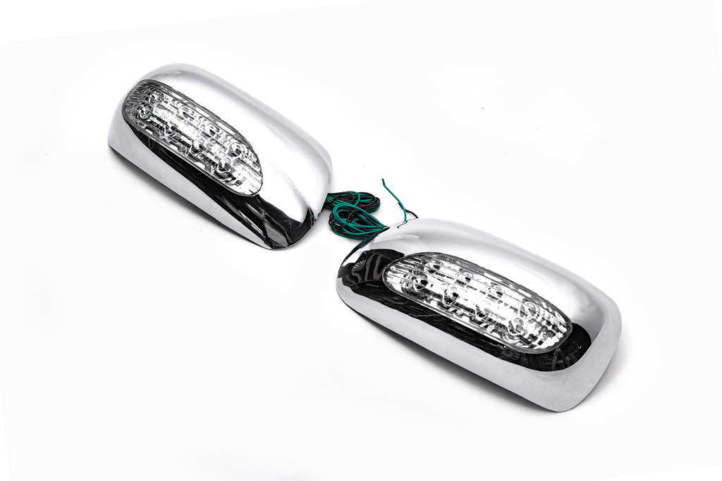 Накладки на дзеркала під LED (2002-2005, 2 шт., пласт) 4
