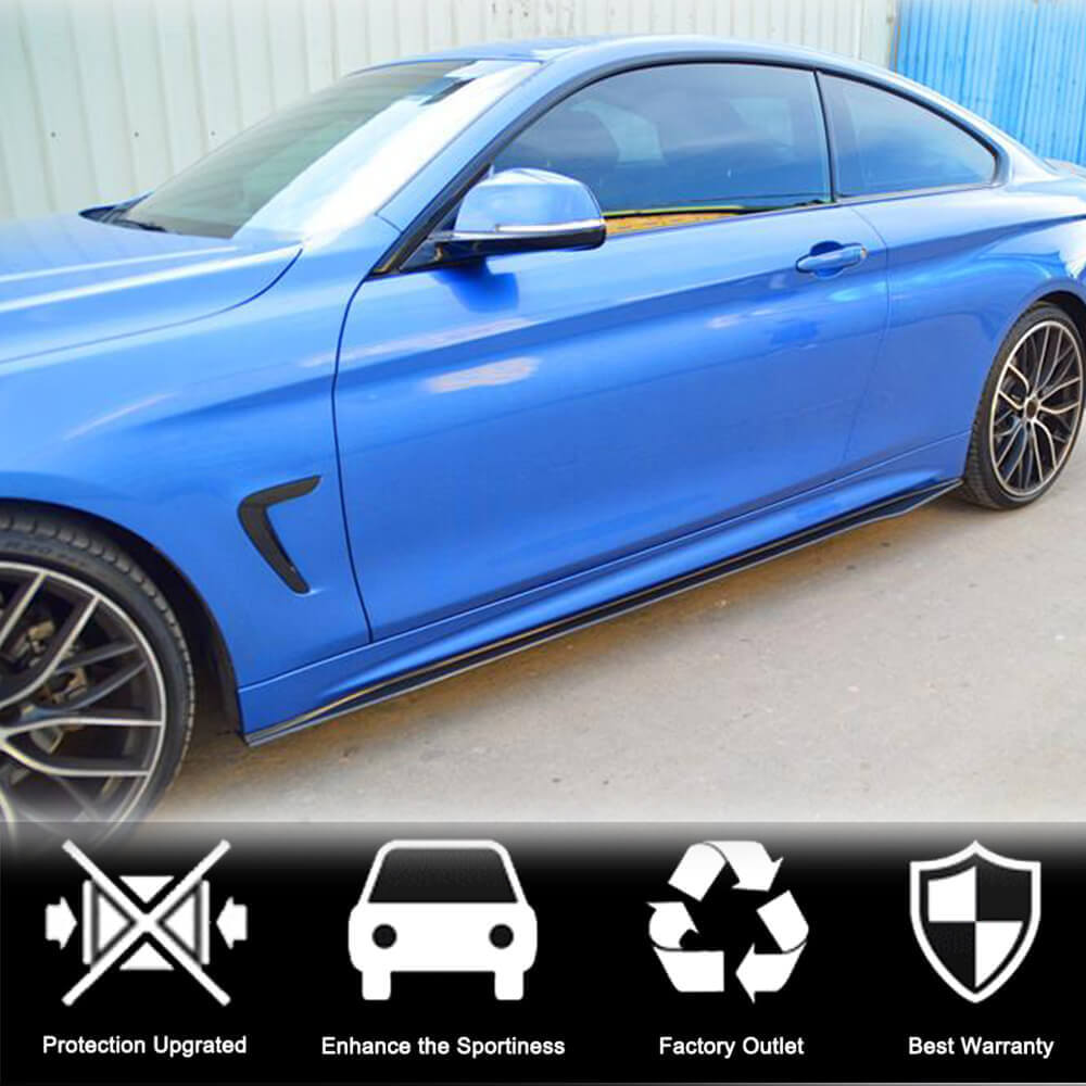 Накладки на пороги V1 (для F32/F33 M-Sport, Карбон) 2