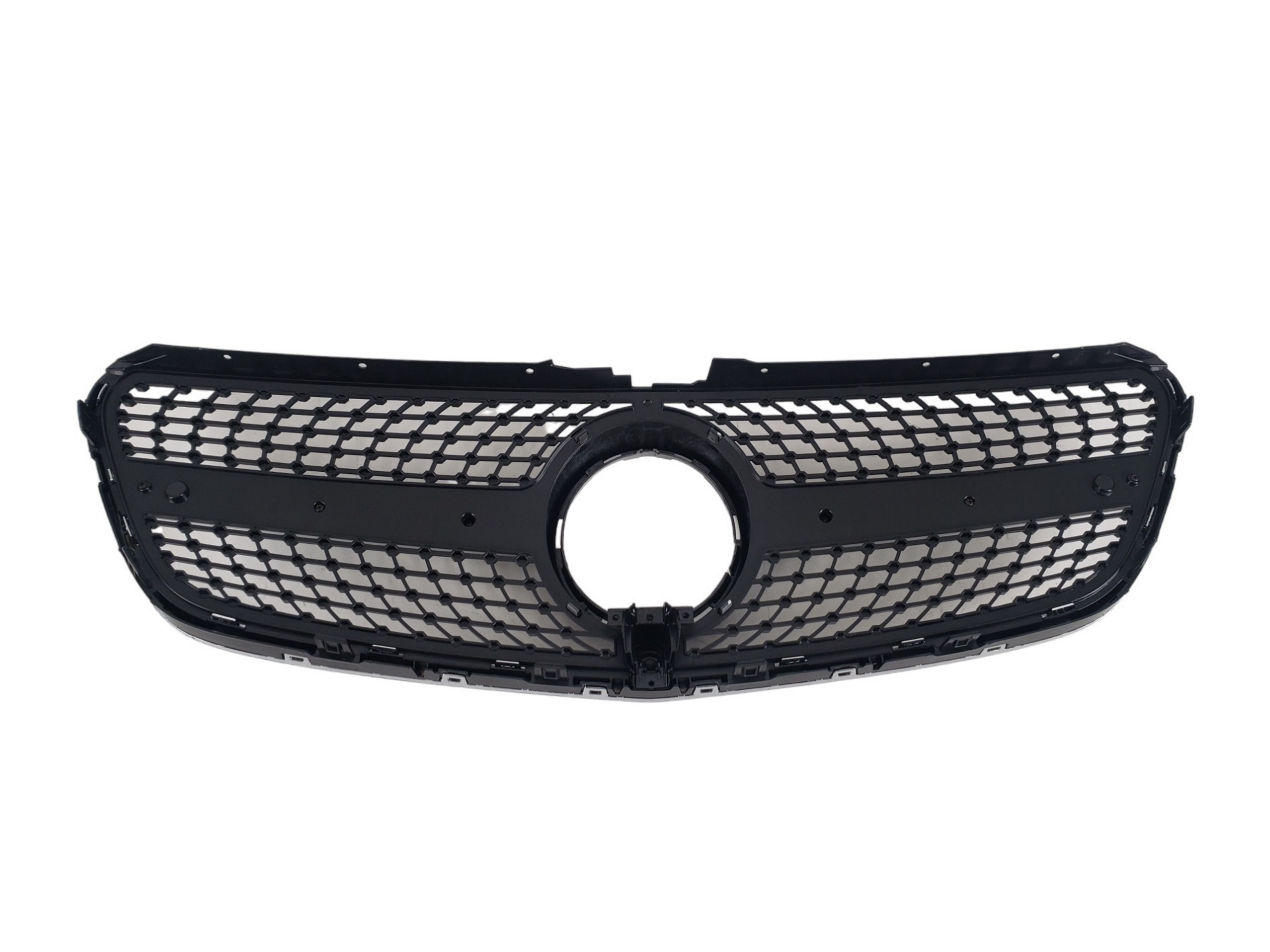 Решітка радіатора Black (з місцем під камеру) Diamond на Mercedes-Benz V-Class W447 2014-2019 року 3