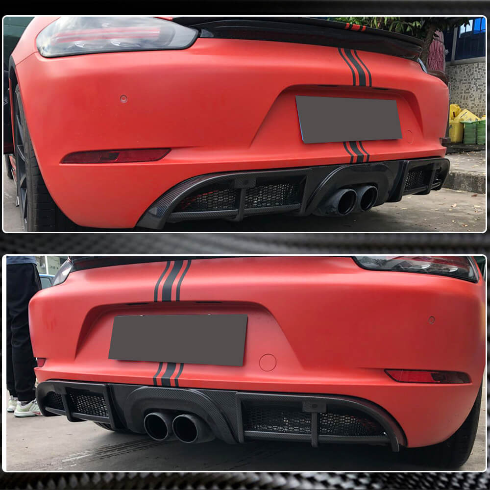 Дифузор заднього бампера V1 (2016-2019, Карбон) 5