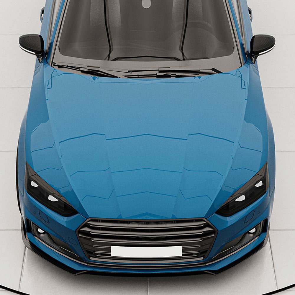 Накладка на передній бампер Lip V2 (для S-Line 2016-2020, Карбон) 3