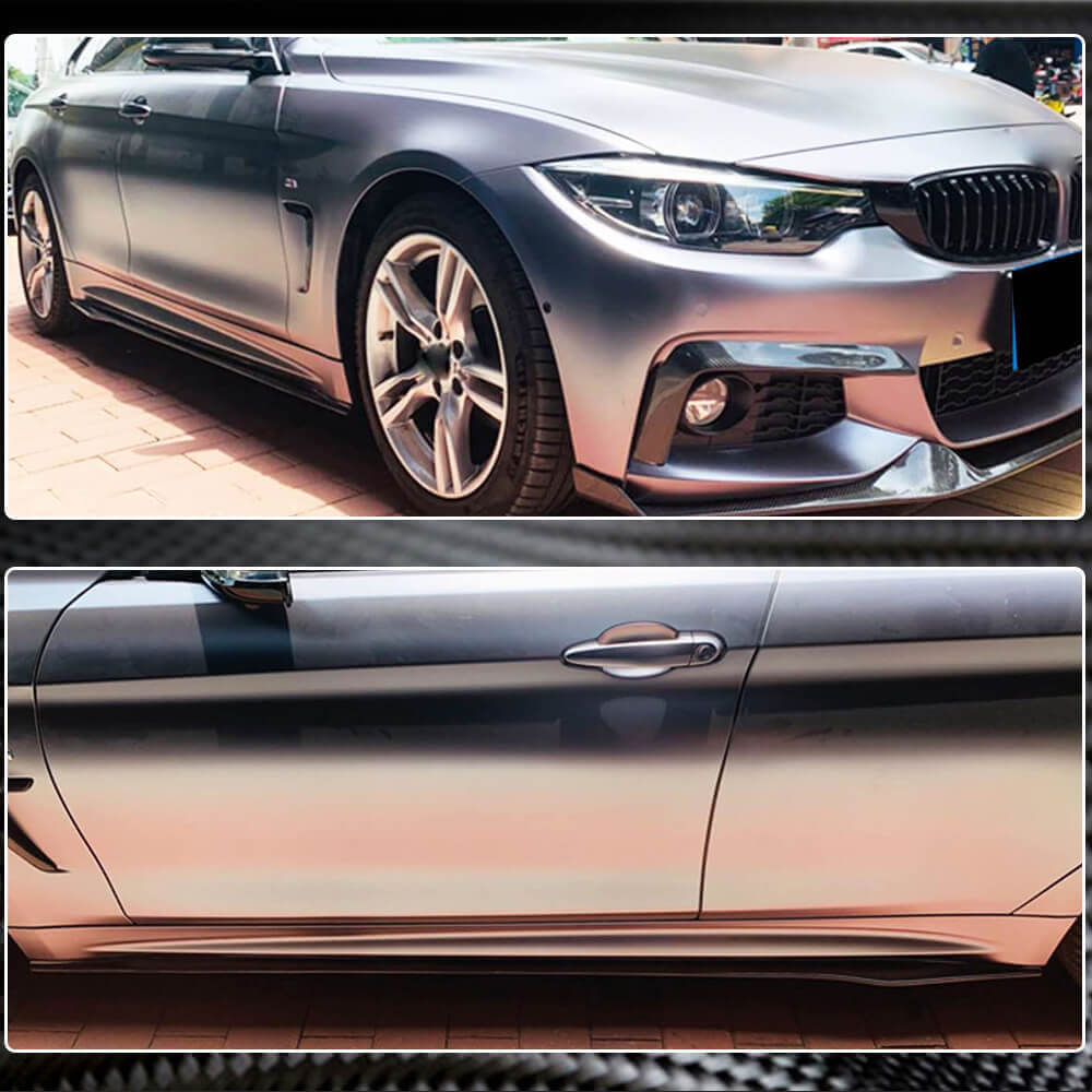 Накладки на пороги V1 (для F32/F33 M-Sport, Карбон) 4