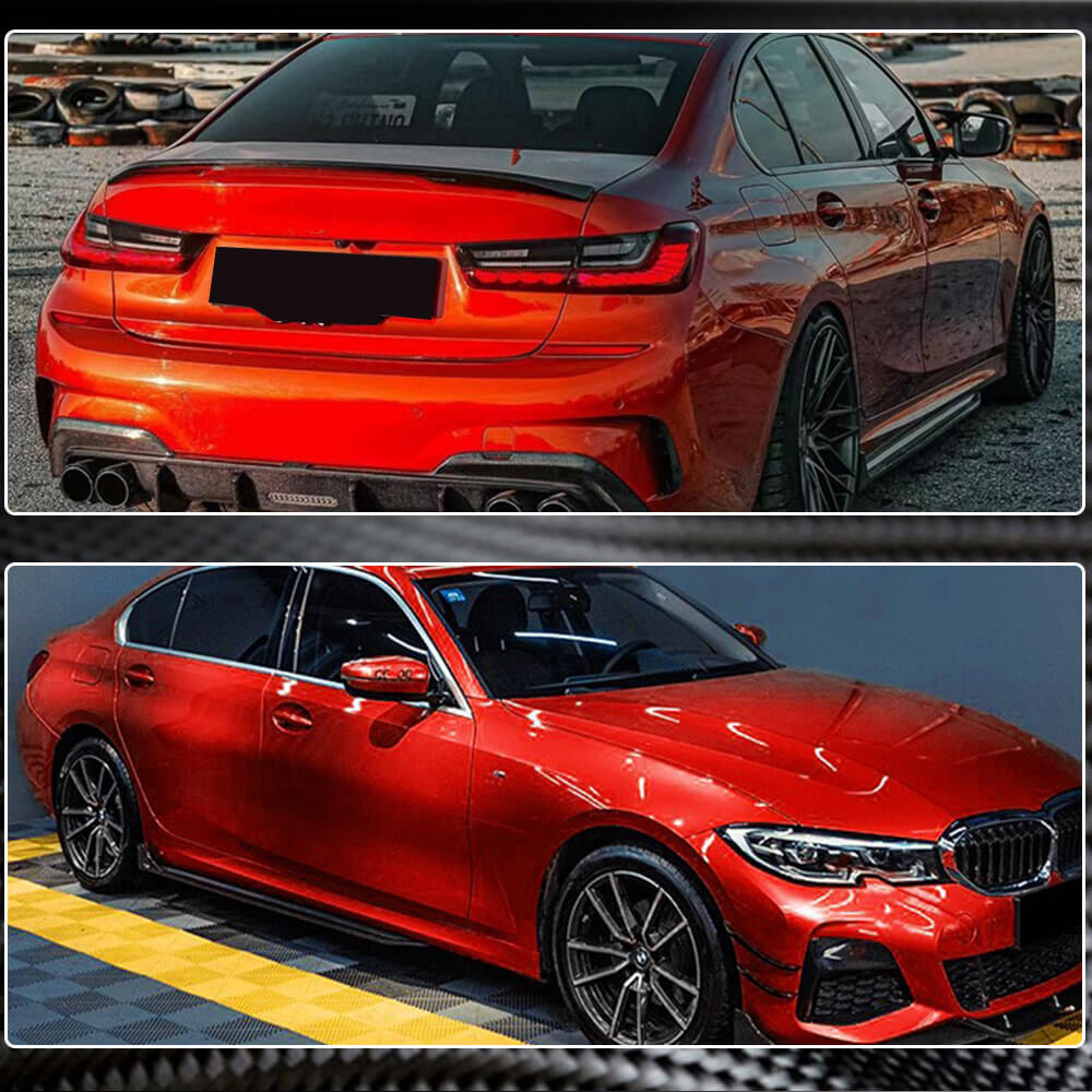 Накладки на пороги V3 (для G20 M-Sport, Карбон) 3