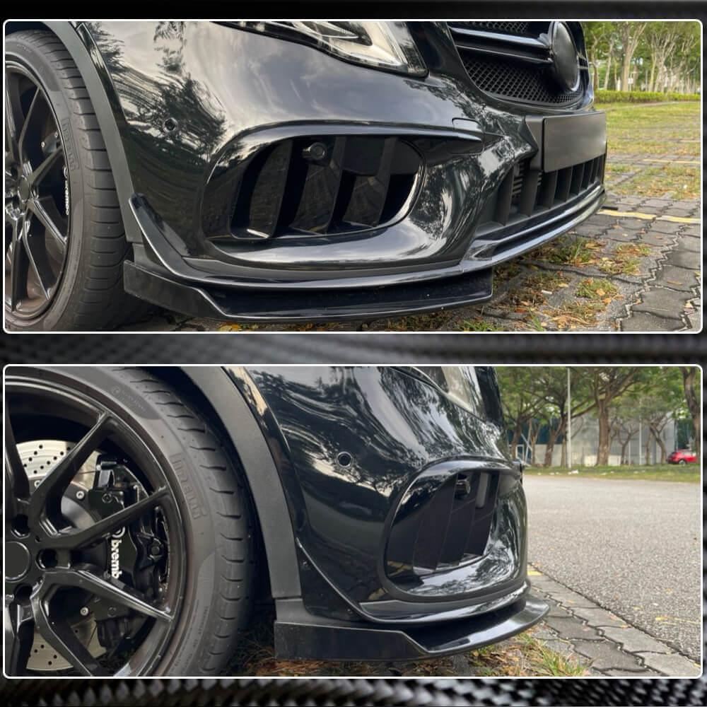 Накладки на передній бампер Flap (для GLA45 AMG 2017-2020) 3