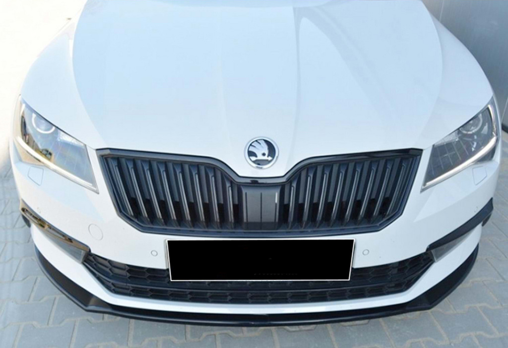 Передня Lip накладка V-2 (2015-2020, чорний глянець) 4