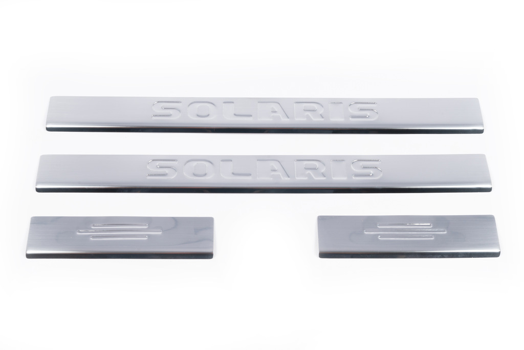 Накладки на пороги Carmos Solaris V4 (4 шт, нерж) 2