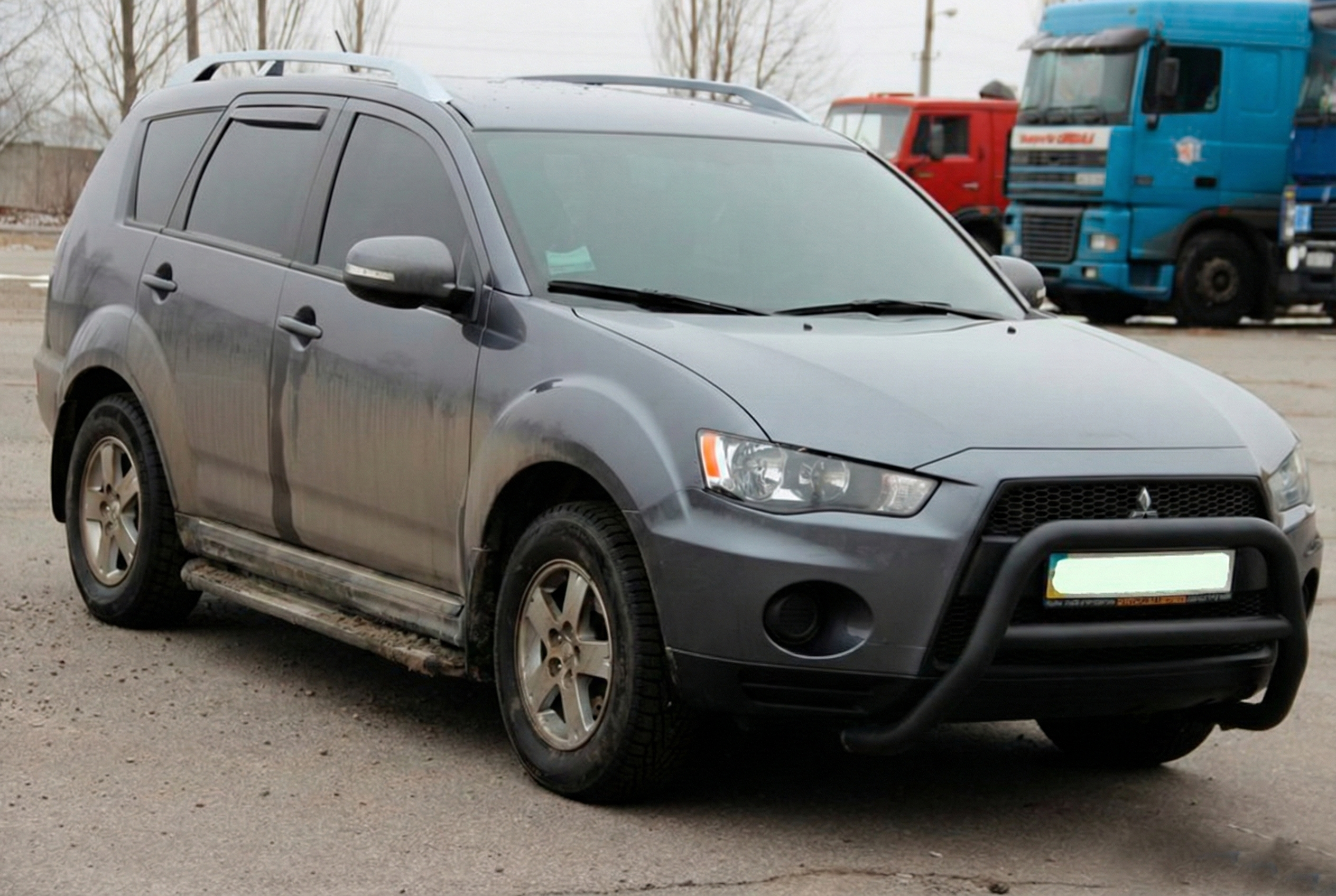 Кенгурятник WT007 Black (нерж.)