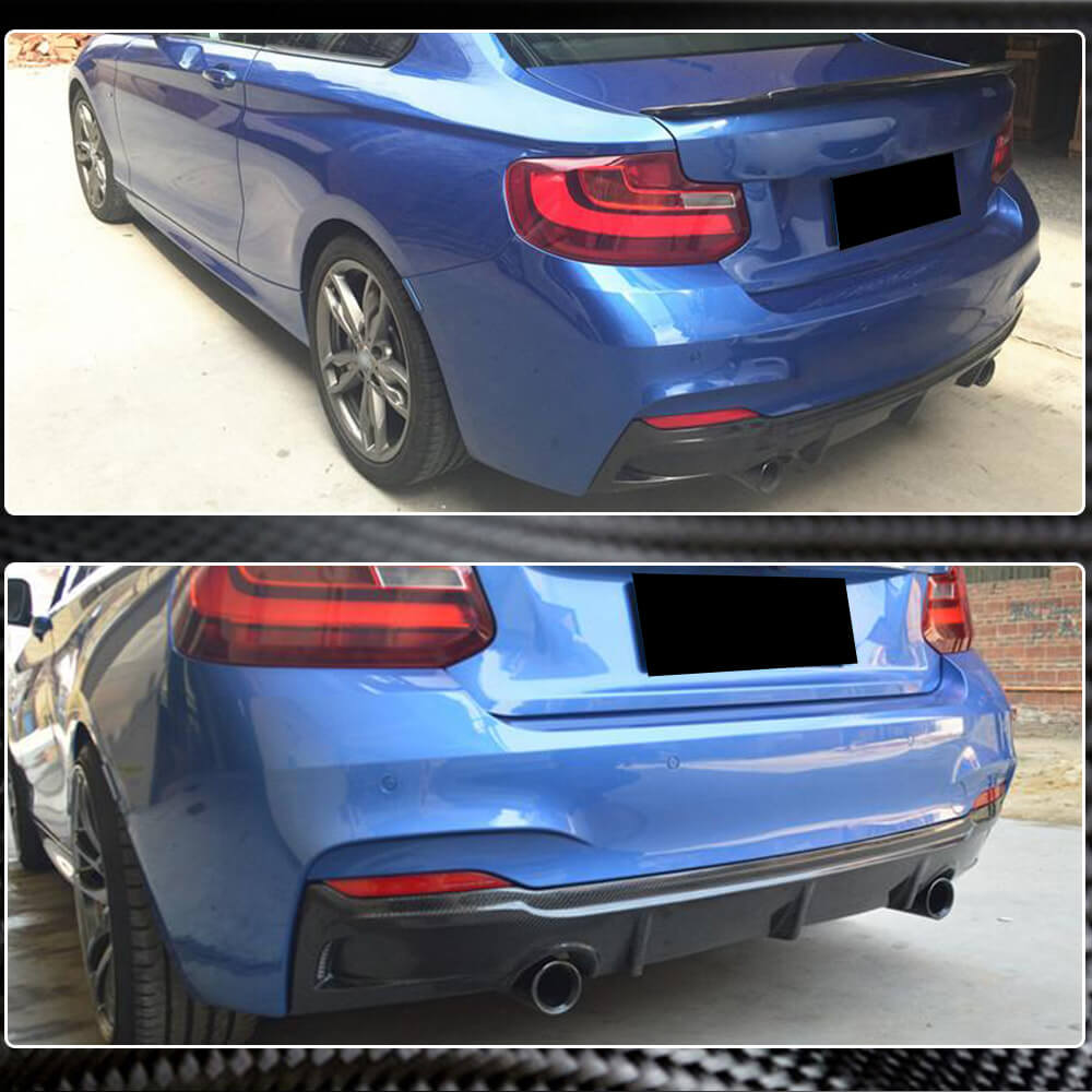 Дифузор заднього бампера V3 (для F22/F23 M-Sport, Карбон) 3
