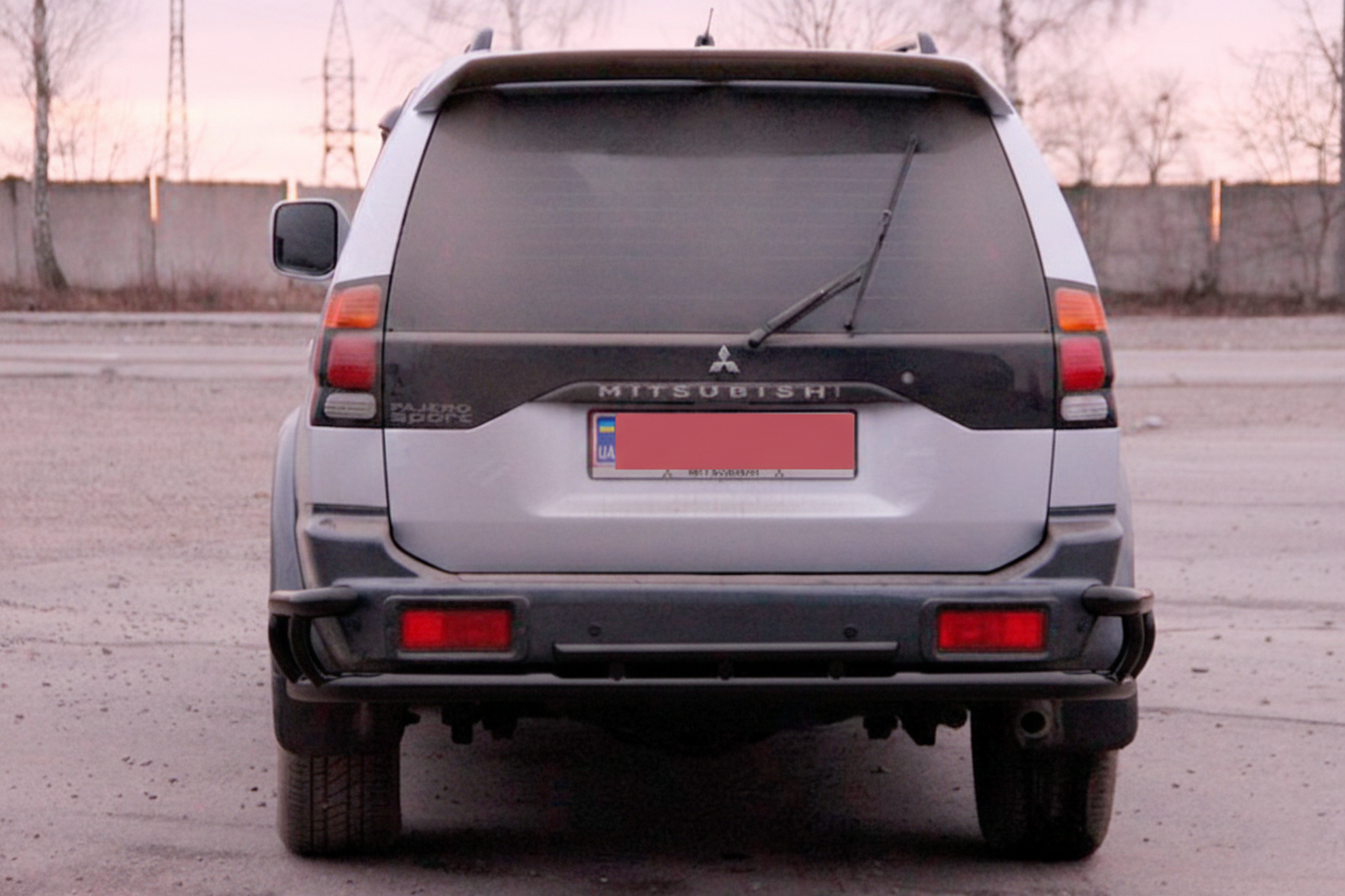 Задній захист AK005-2 Black (нерж) 2