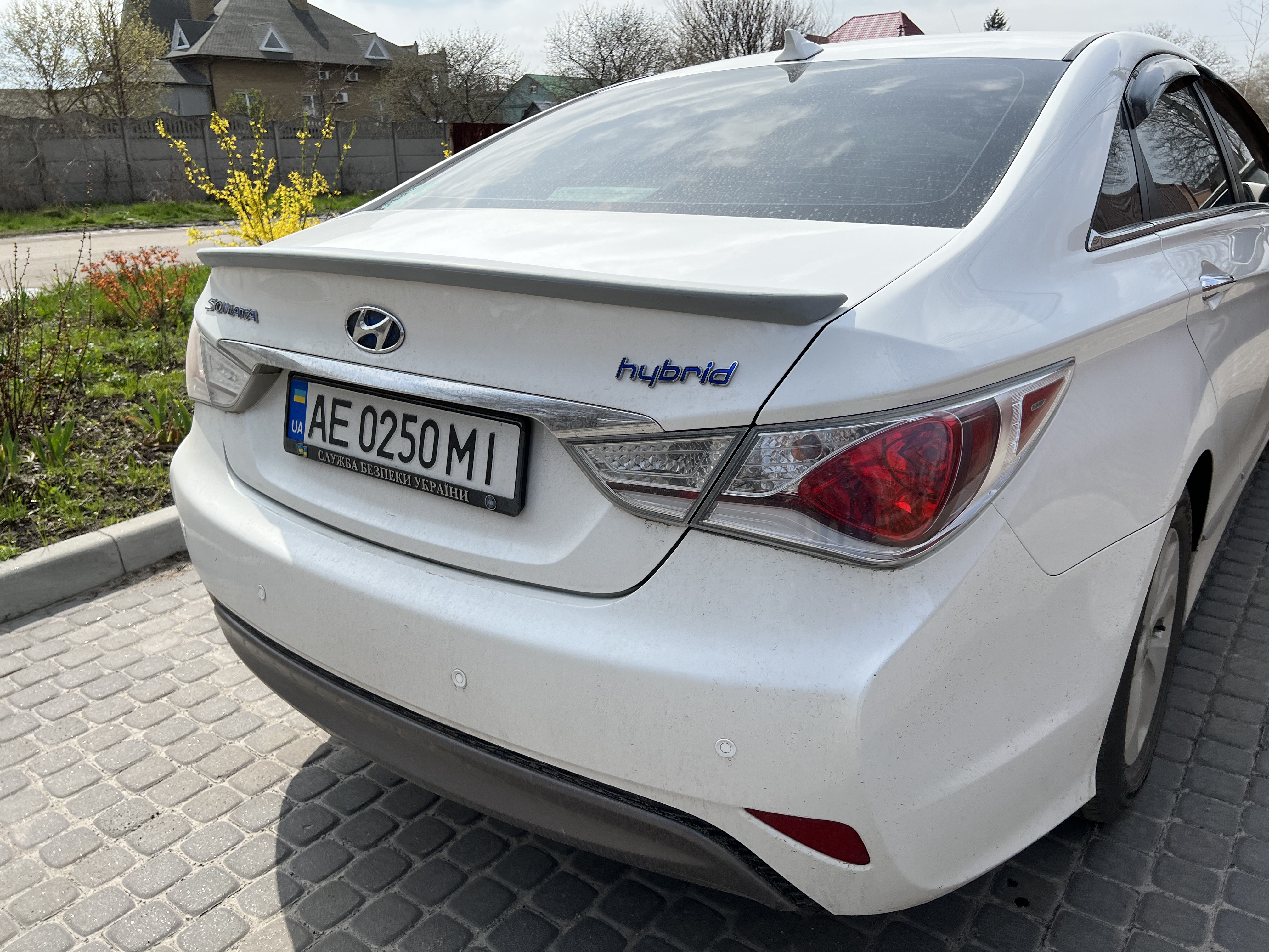 Спойлер ліп Hyundai Sonata YF 2010-2015 ABS пластик під фарбування 4