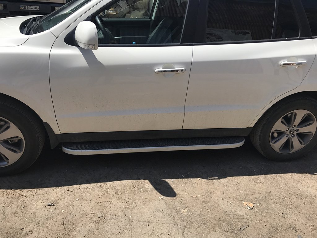Бокові пороги Tayga Grey (2 шт., алюміній) 2