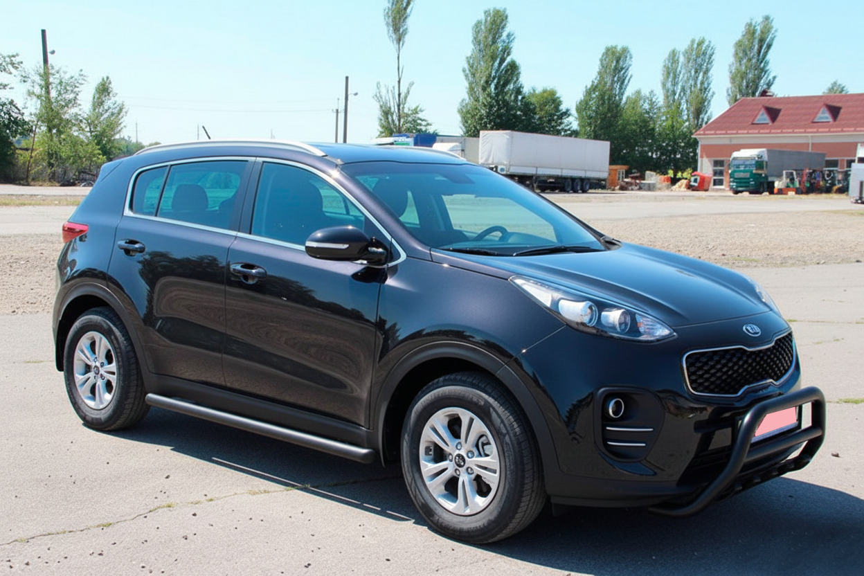 Бічні труби BB001 Black (2 шт., нерж) 2