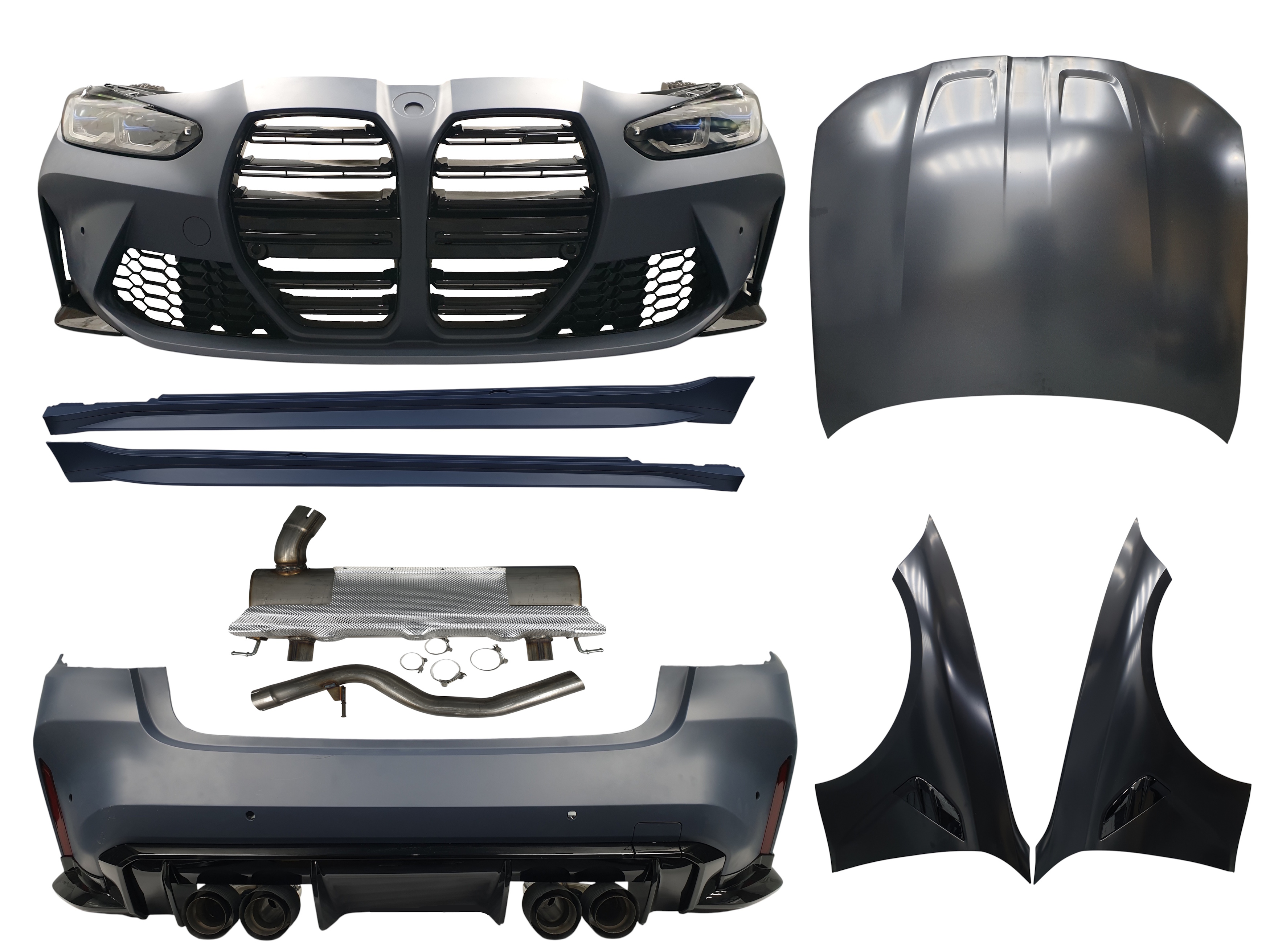 Комплект рестайлінга (в нову модель) (to M3 G80) Full Set на BMW 3 Series G20 / G21 2018-2022 року