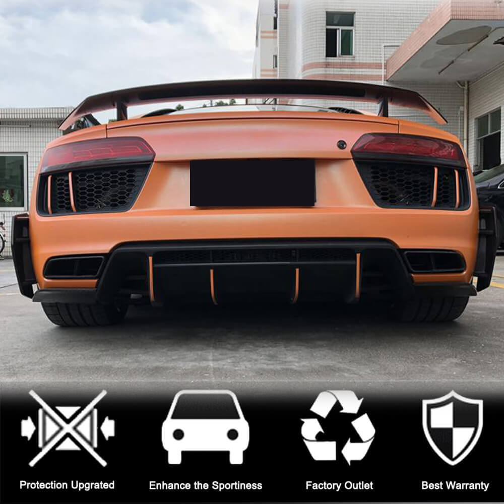 Спліттери заднього бампера V2 (2015-2020, Карбон) 3