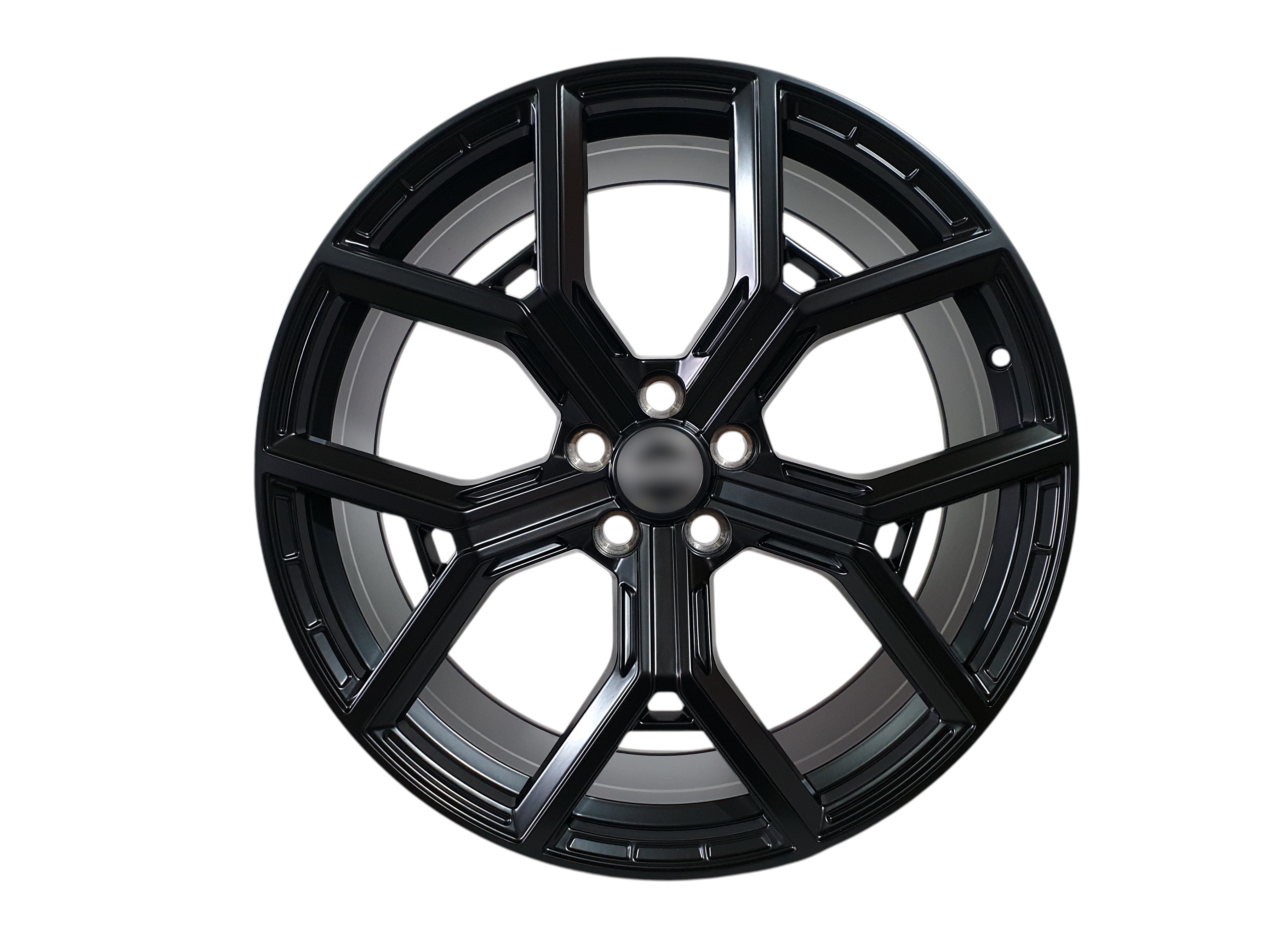 R22 Satin Black Диски (одноширокі 9.5J ET45) на Land Rover Range Rover Sport L320 2005-2010 року