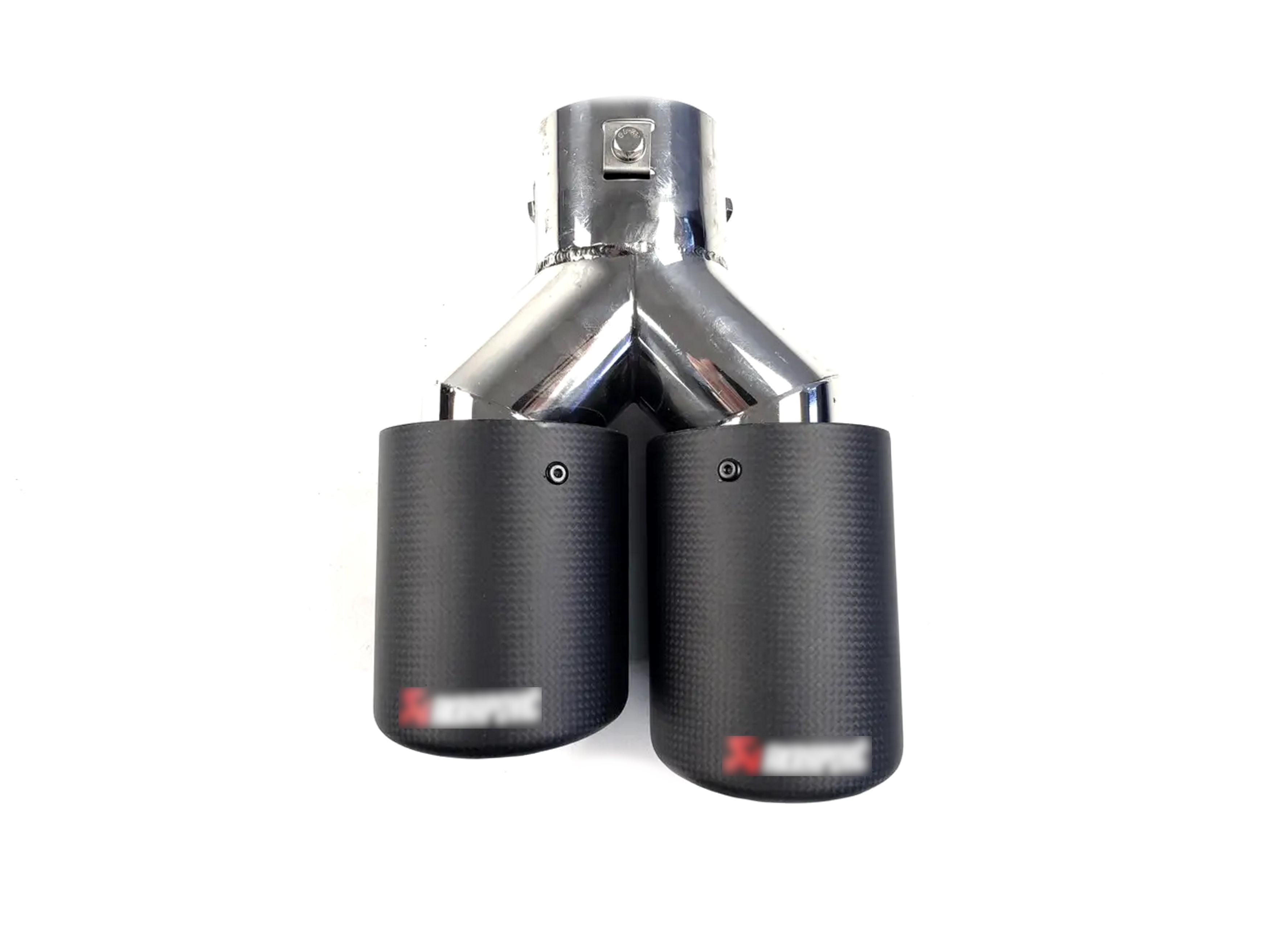 Насадки на вихлоп Carbon (матовий) 63mm To 76mm (подвійна У) на Akrapovič Akrapovič 2