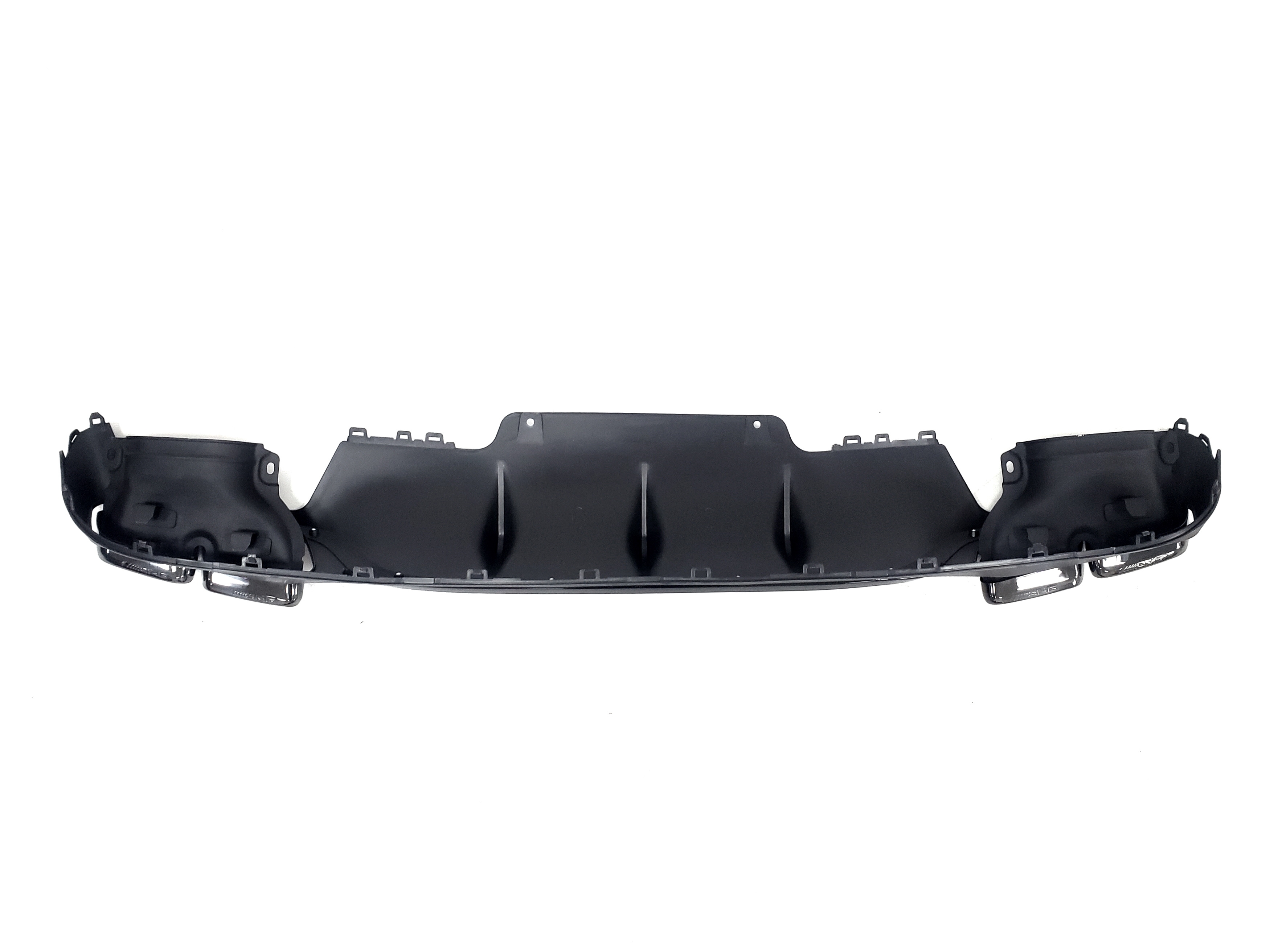 Дифузор (заднього бампера) Full Black / Black Pipe (стиль E63) Normal на Mercedes-Benz E-Class W213 2016-2020 року 3