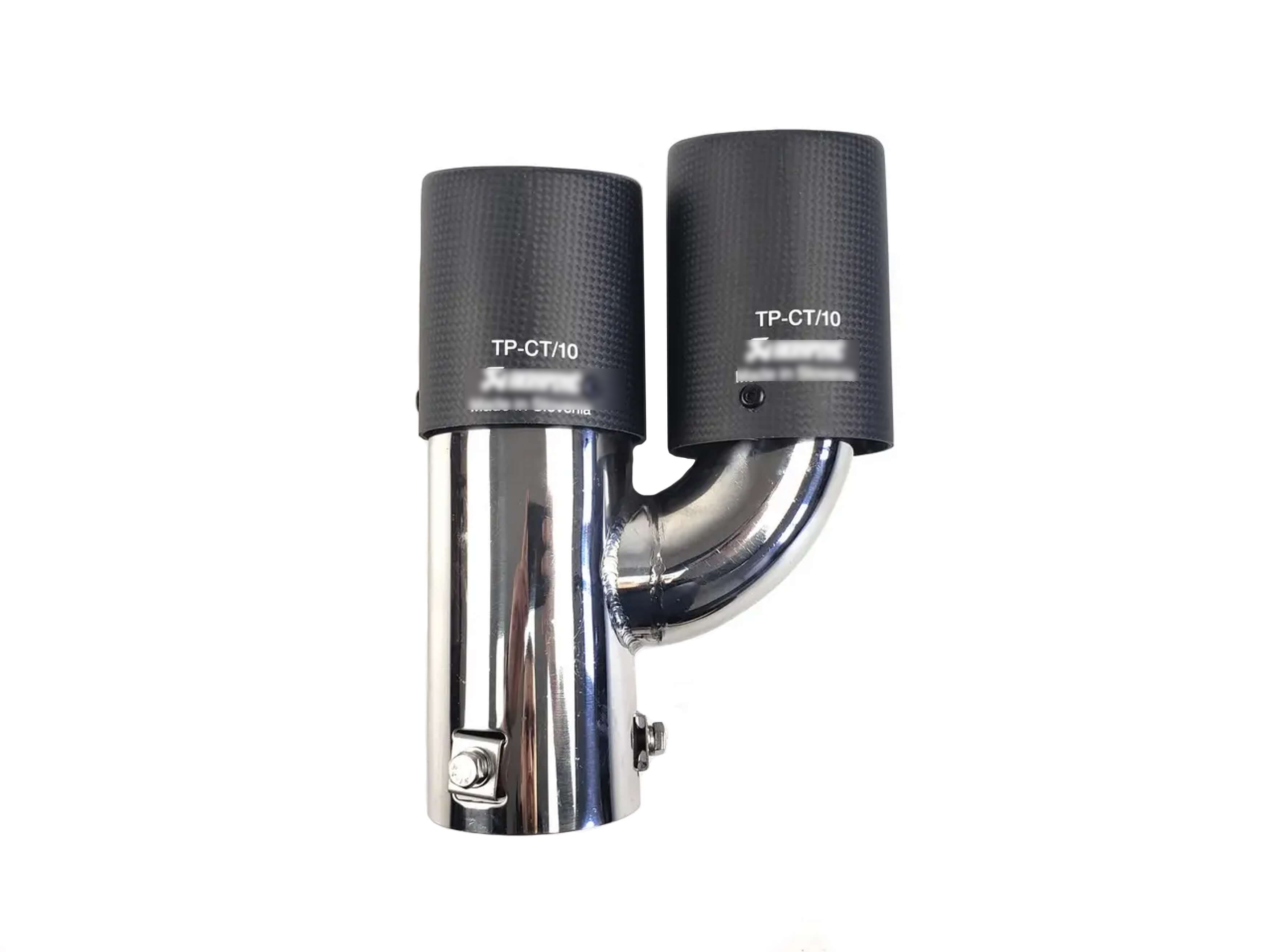 Насадки на вихлоп Carbon (матовий) 63mm To 89mm (подвійна H) на Akrapovič Akrapovič 3