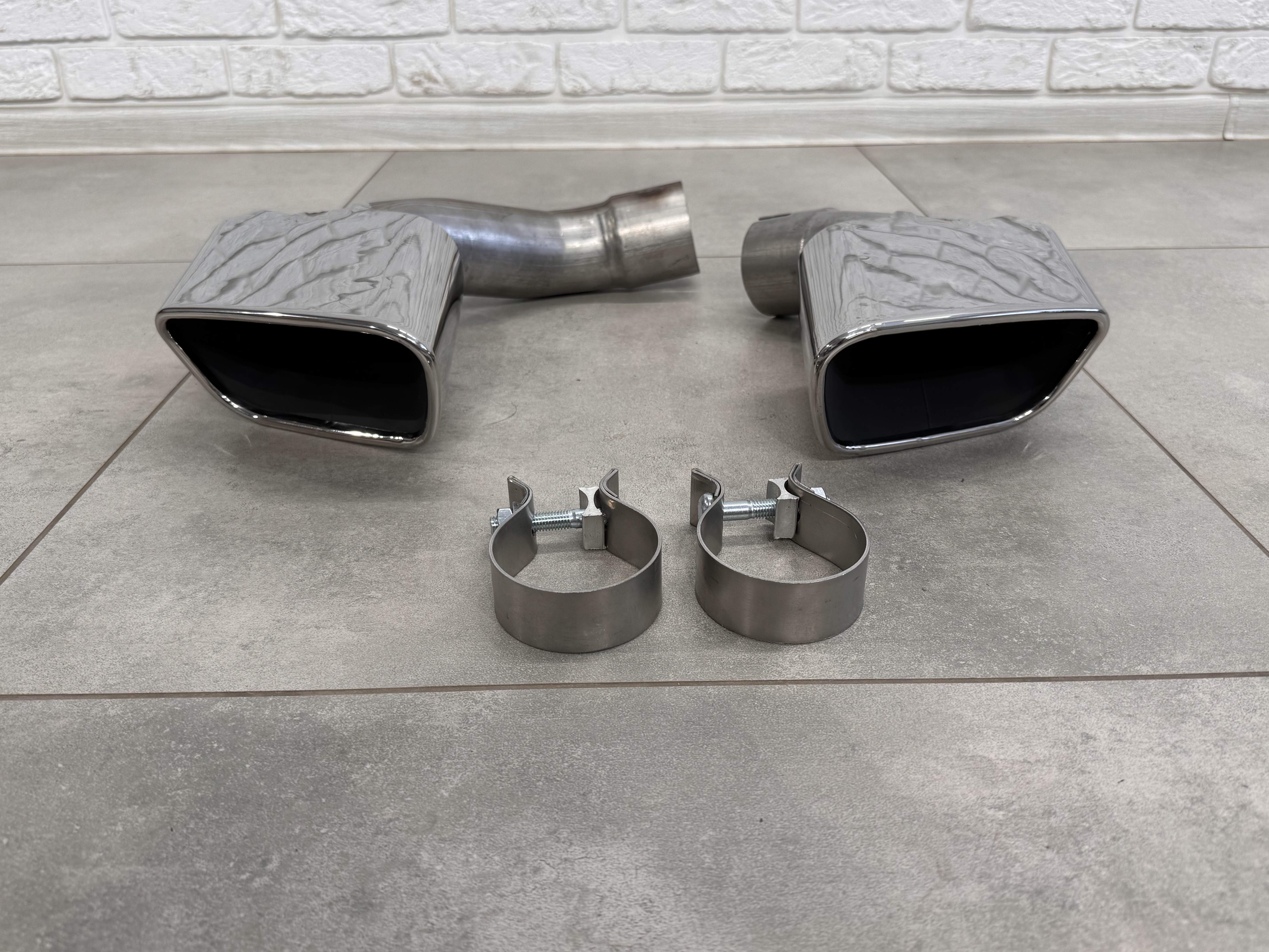 Насадки на вихлопні труби CHROME M Paket BMW X5 F15 2014-2018 4