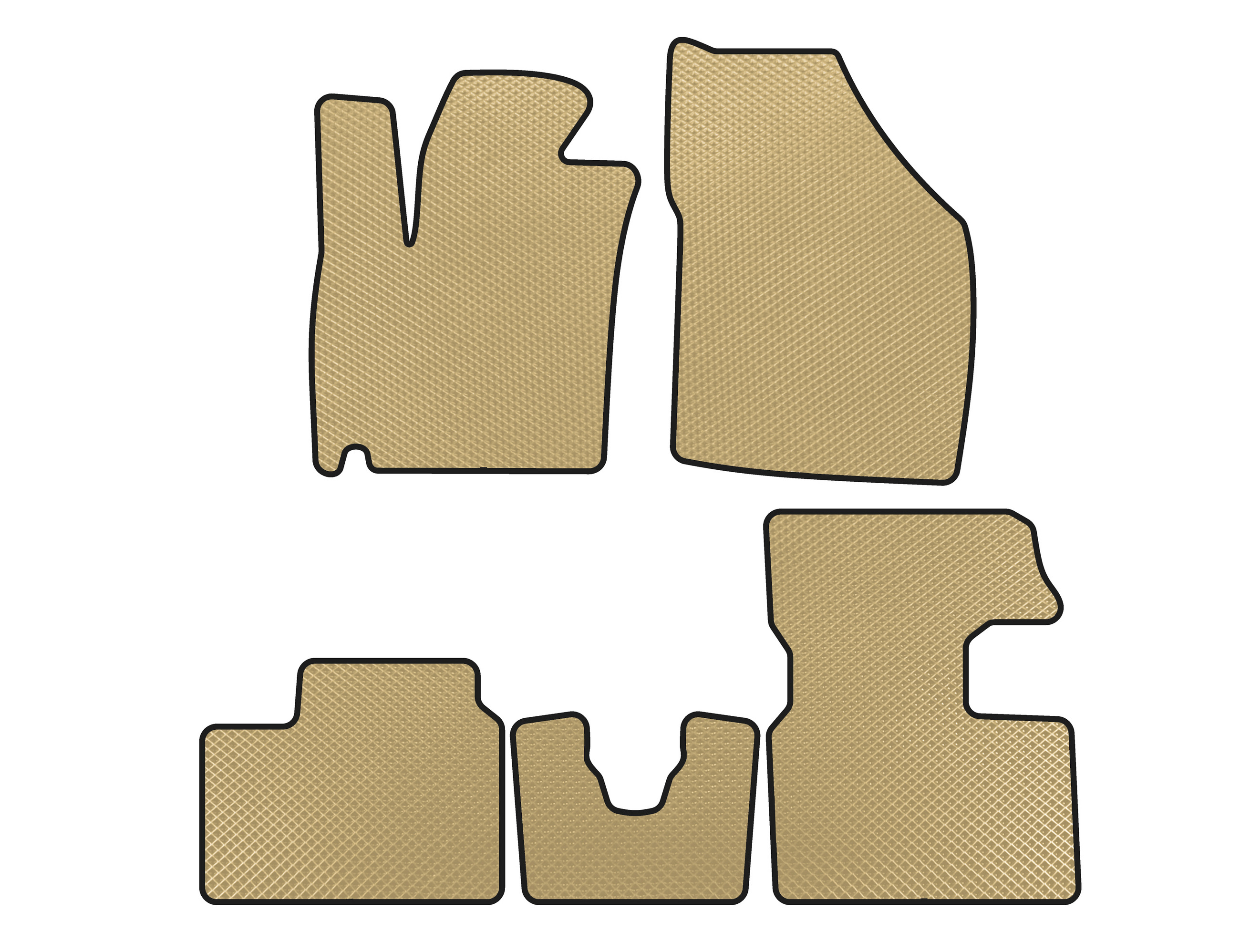 Килимки EVA (2016-2020, HB, Бежевий)