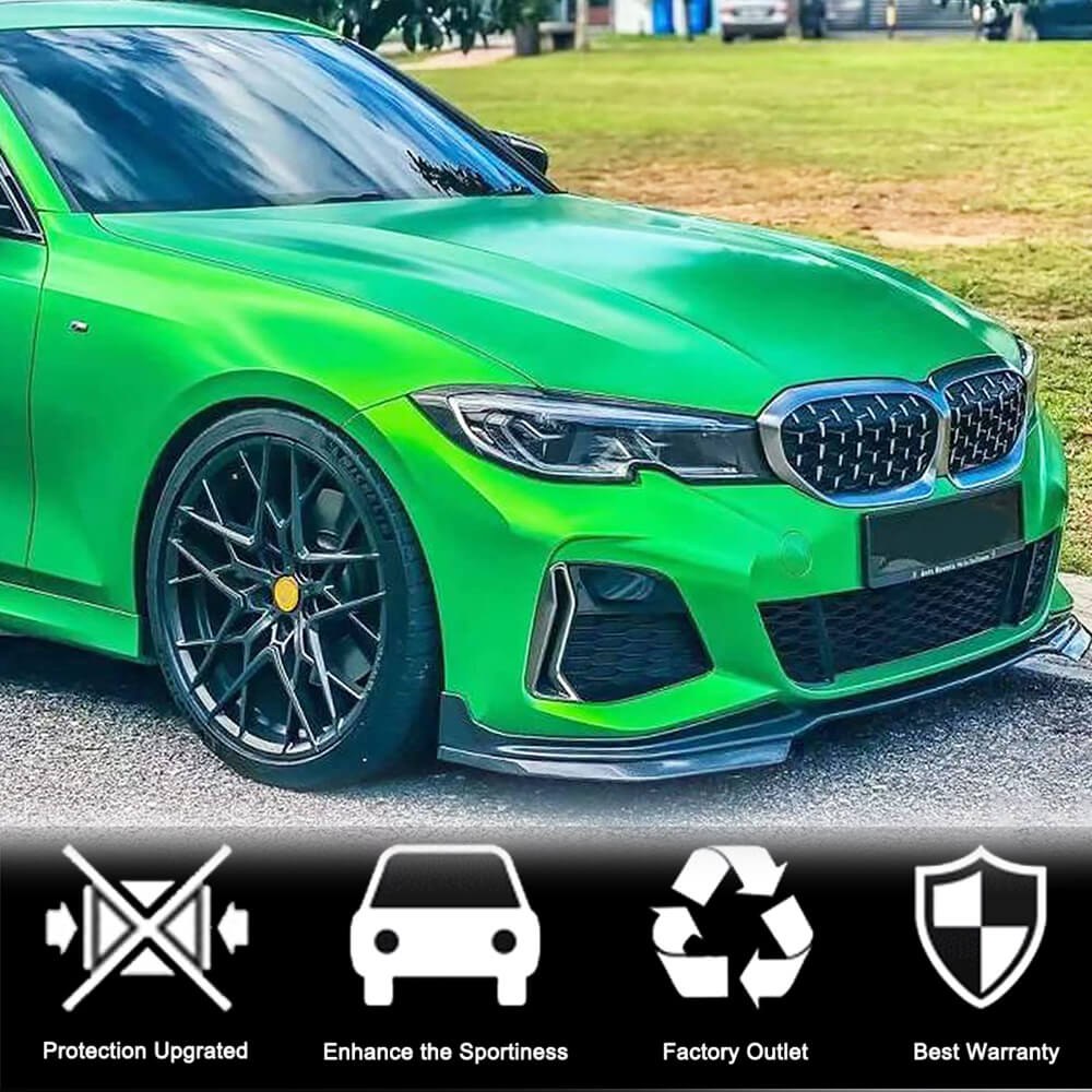 Накладка на передній бампер Lip V3 (для M-Sport 2018-2022, Карбон) 2