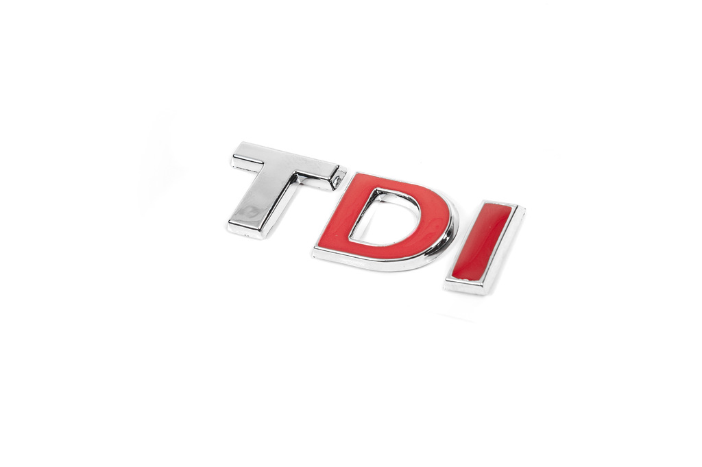 Напис TDI (під оригінал) TD-хром, I-червона 4