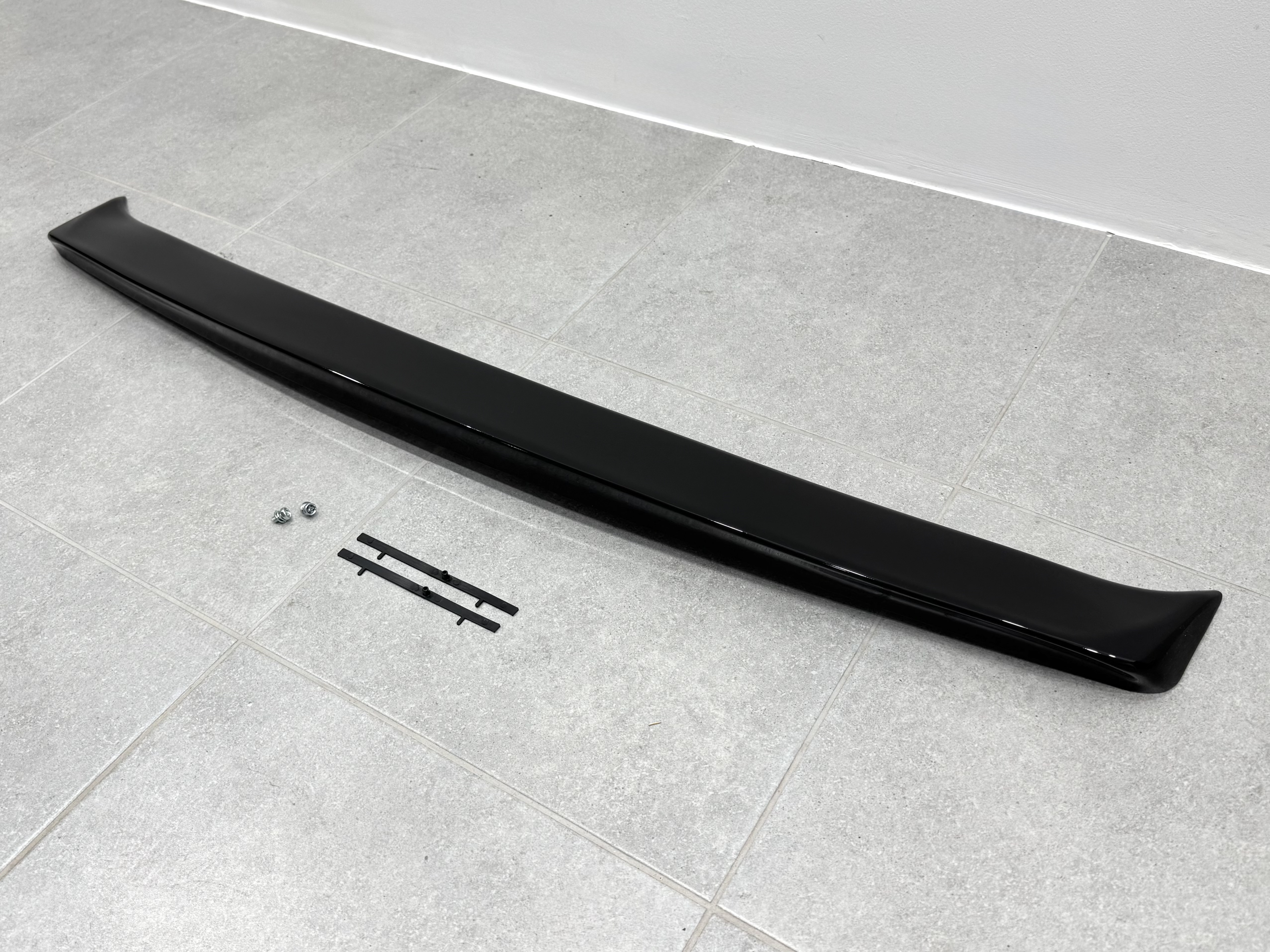 Спойлер ліп на багажник Honda Civic 4D 2006-2011 ABS пластик, колір чорний глянець 4