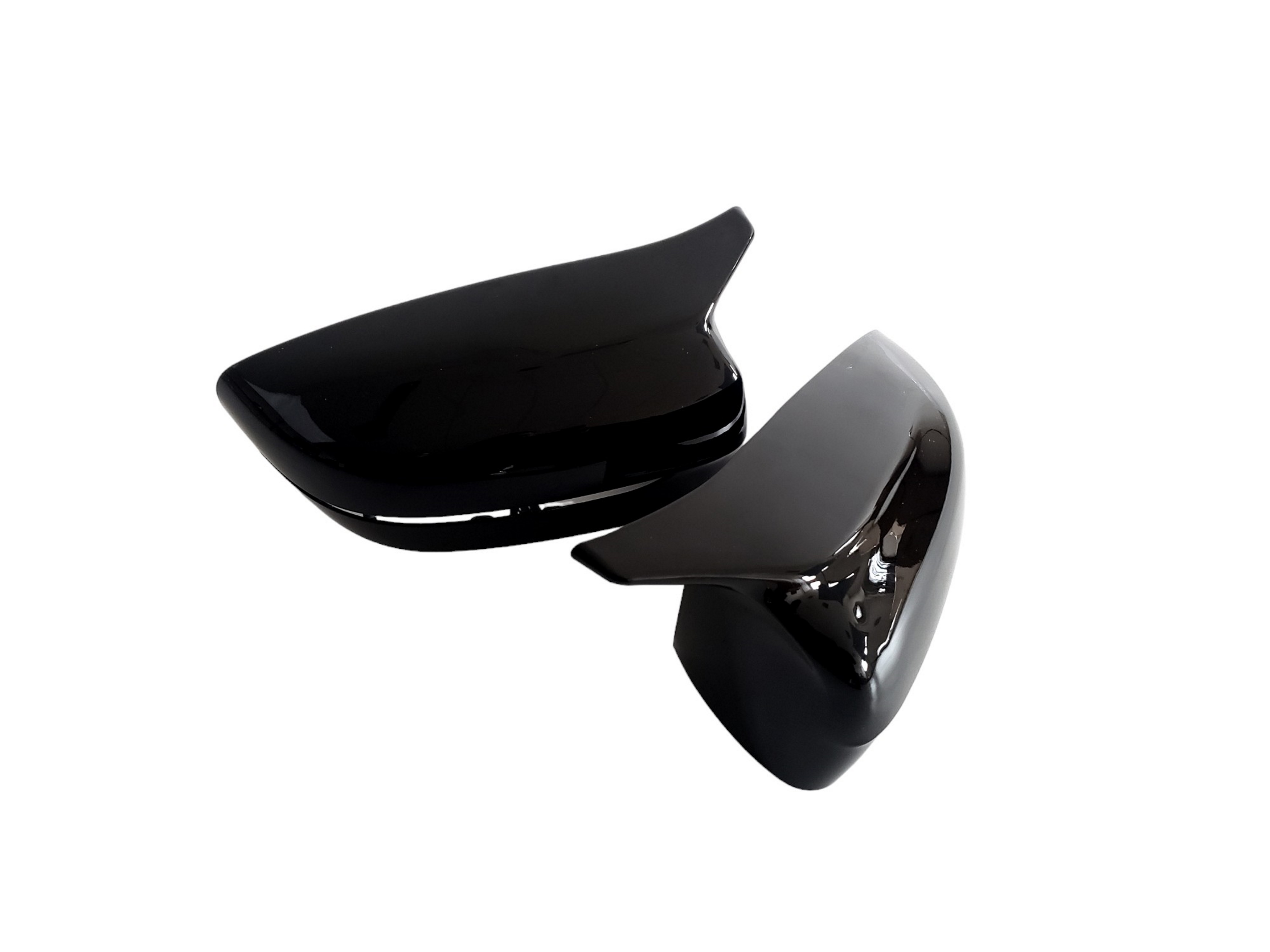Накладки на дзеркала Чорний глянець (M-Look) на BMW 3 Series G20 / G21 2018-2022 року 2