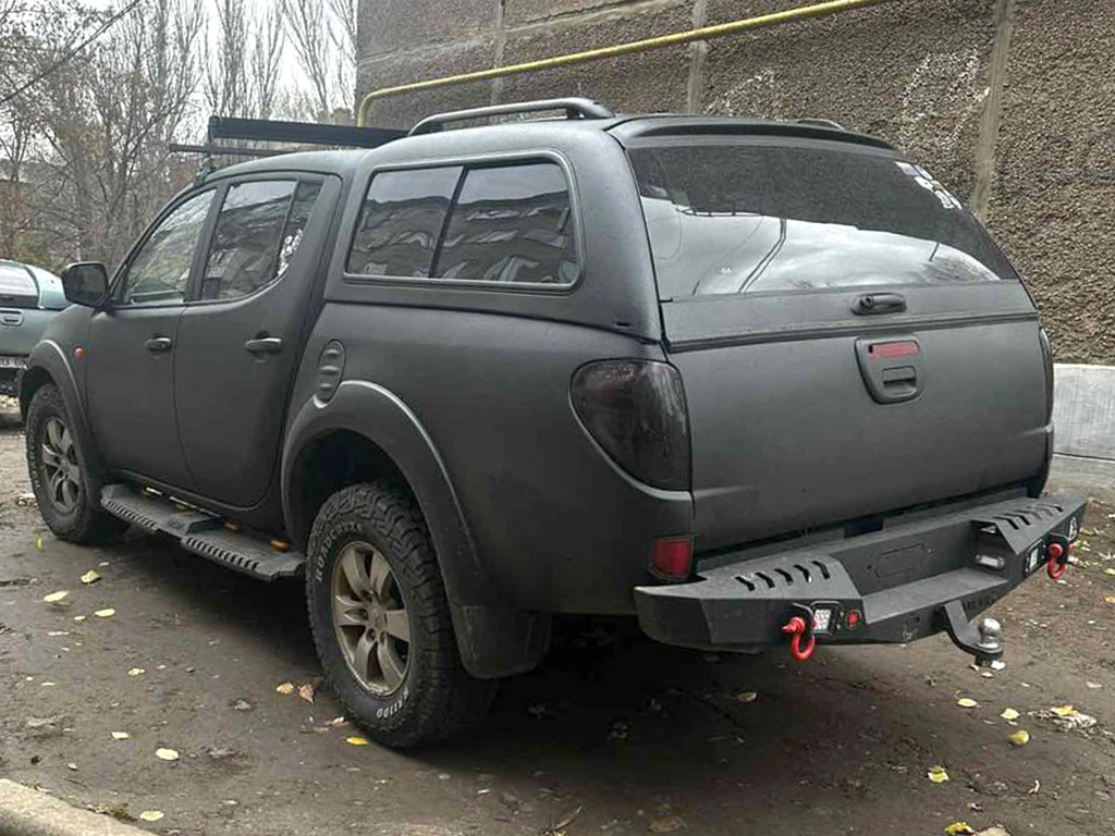 Бокові пороги Dakar V2 з LED (2015-2019, 2 шт, метал) 3