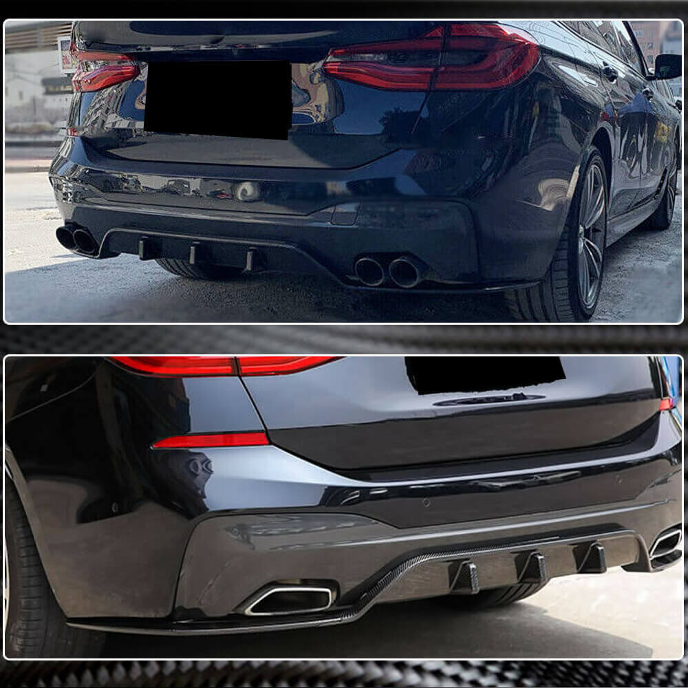 Дифузор заднього бампера V2 (для M-Sport 2017-2020, Карбон) 4