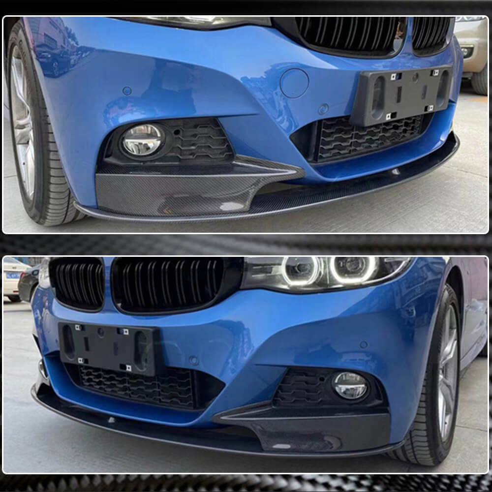 Накладка на передній бампер Lip MP-Style (для M-Sport, Карбон) 4