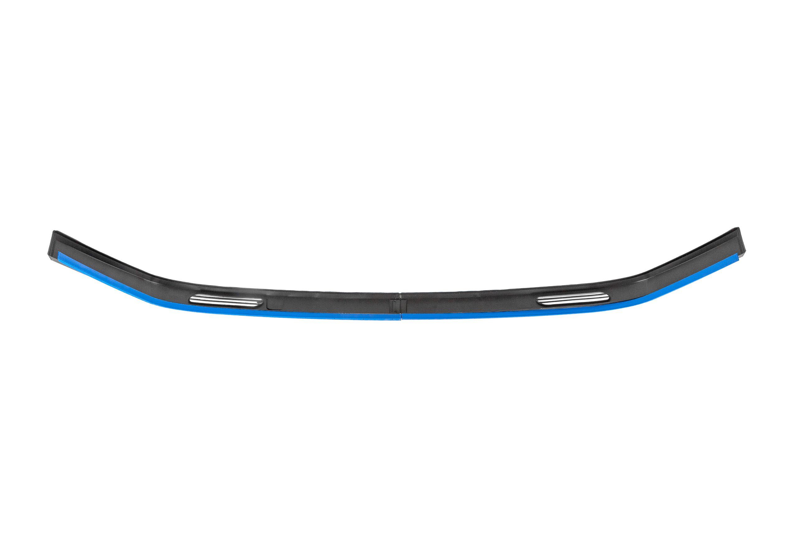 Універсальна передня Lip накладка Blue V-1 (ABS, чорний глянець) 5