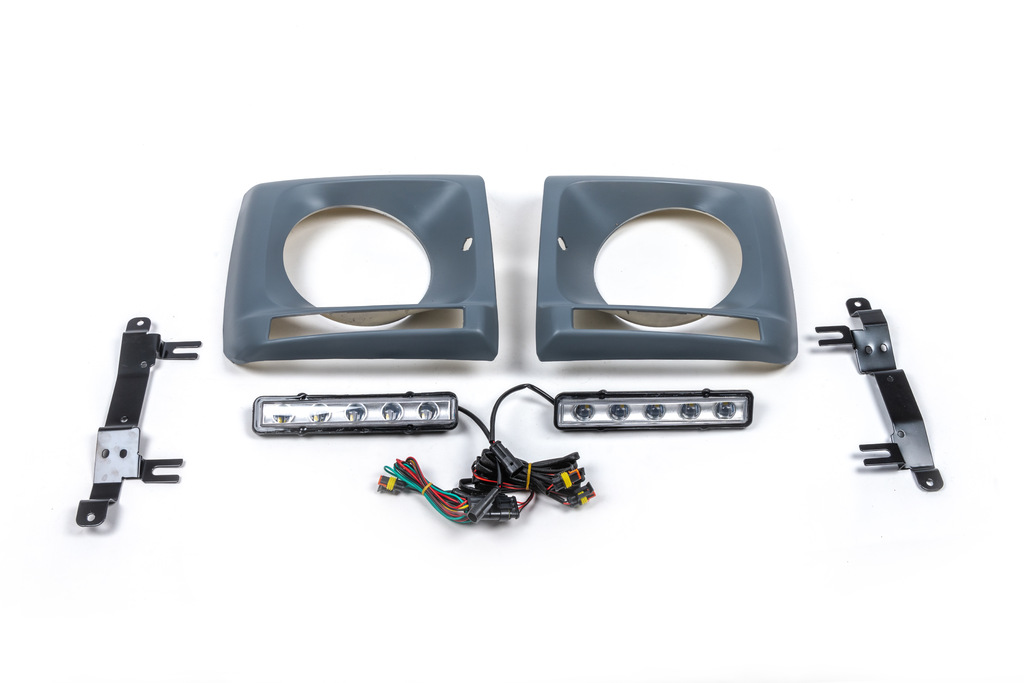 Накладки на фари з LED (5 діодів, комплект) 2