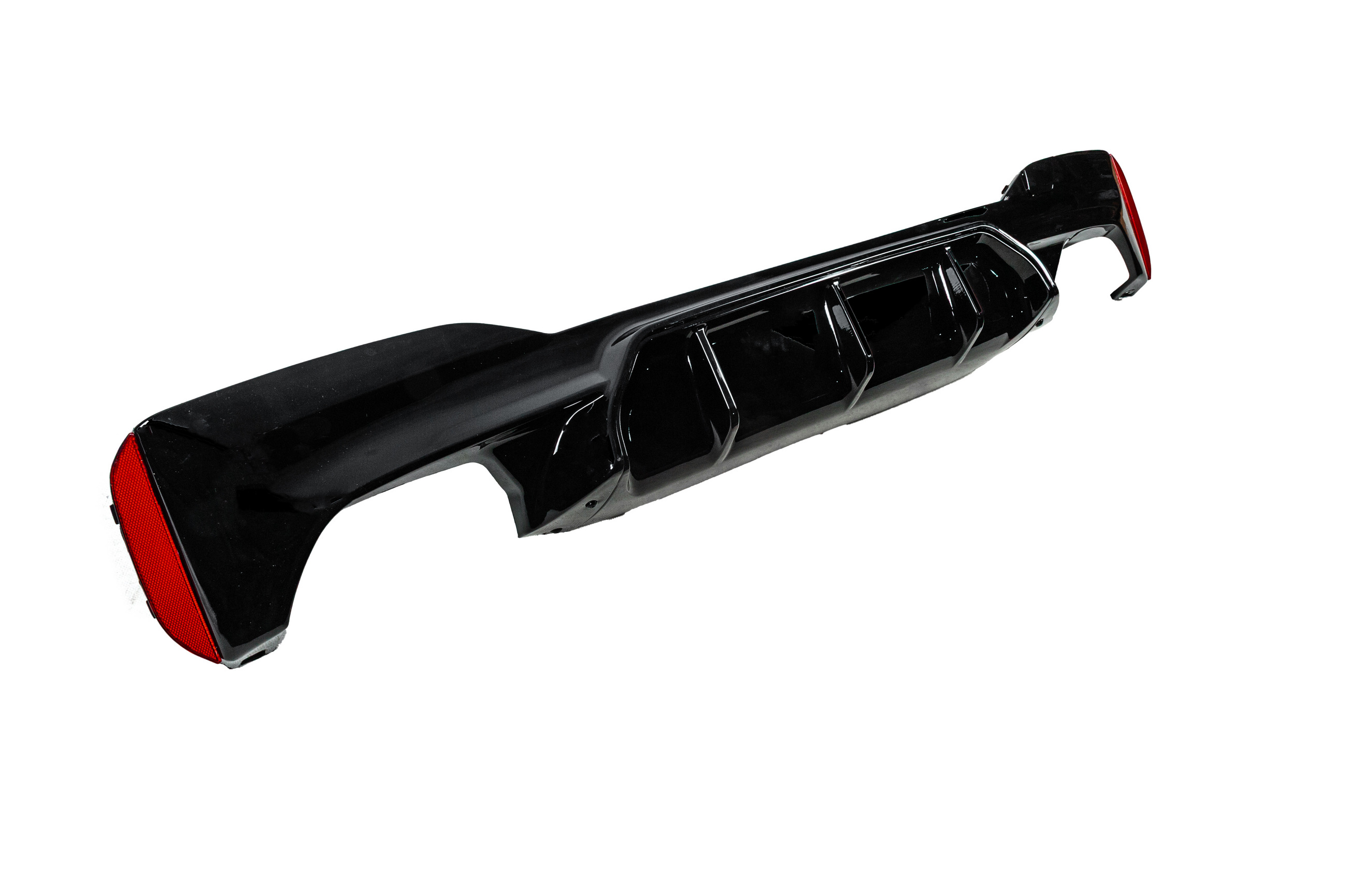 Задній дифузор (для M-Sport/M5 F90, чорний глянець) 5