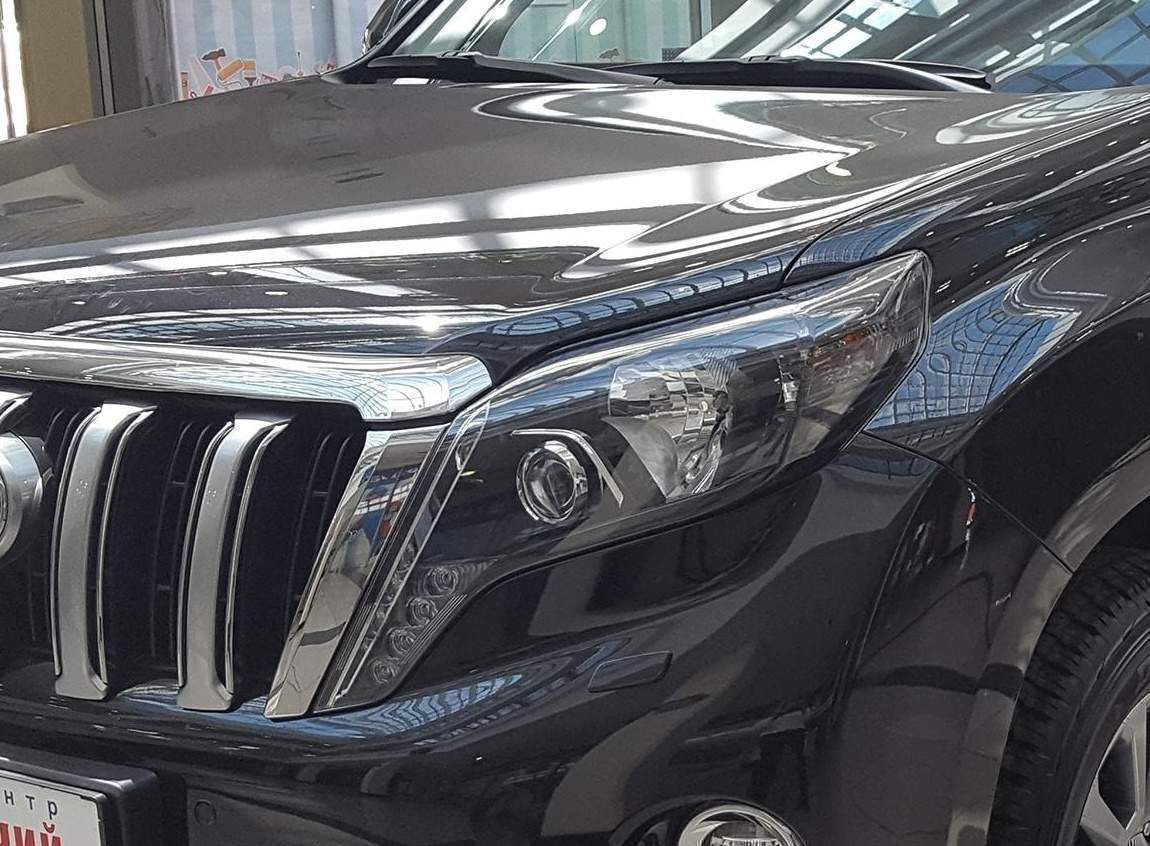 LED фари Style чорні Toyota Land Cruiser Prado 150 рестайлінг 2013-2017 3