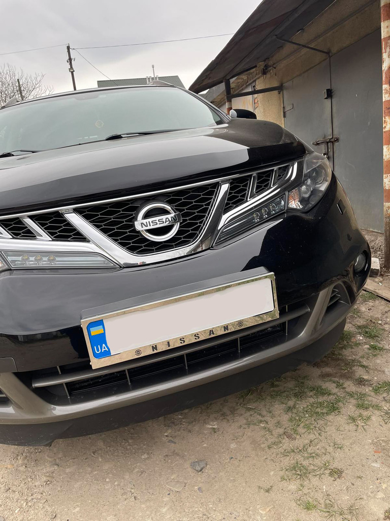 Рамка під номер хром Nissan (1 шт, нержавіюча сталь) 4