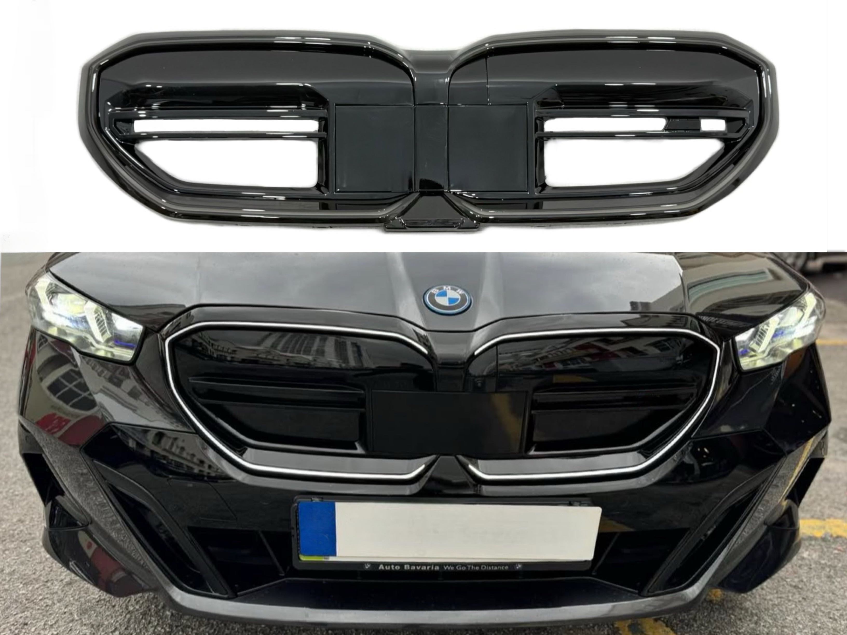 Решітка радіатора ніздрі з підсвічуванням Iconic Glow BMW 5 series G60 G90 i5 2024-