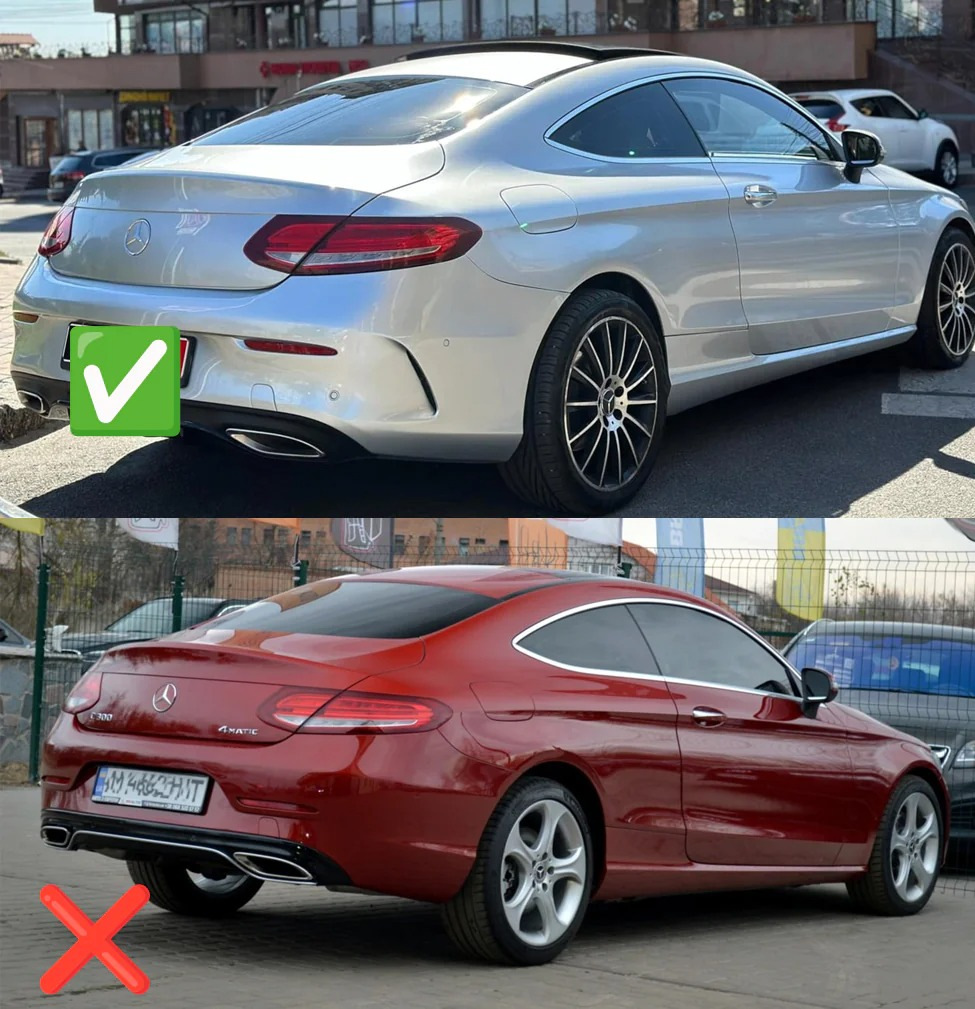 Комплект обвісів з дифузором для Coupe (дизайн Black Mamba C63GT) 4