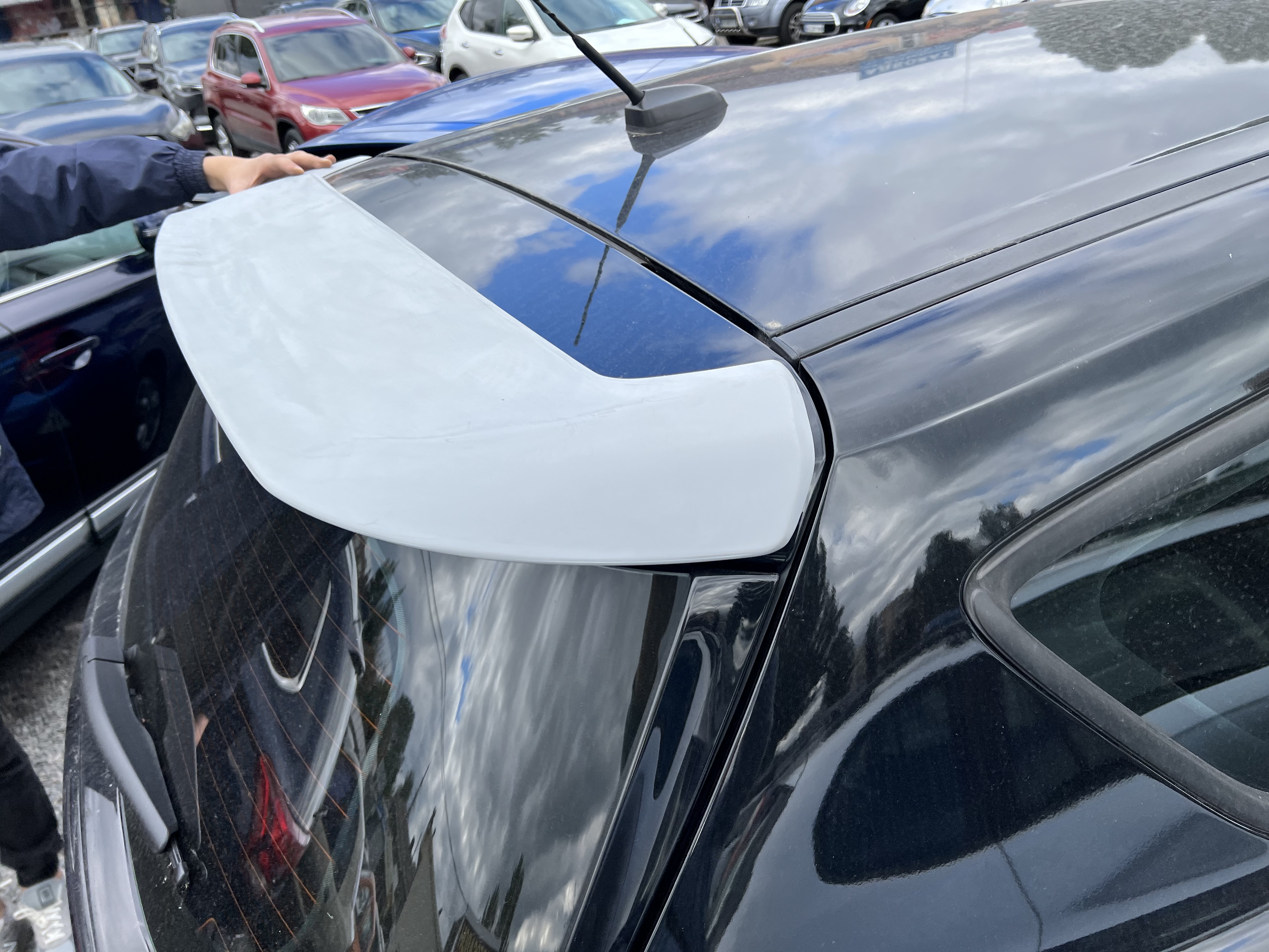 Спойлер козирок Ford Kuga / Escape 2013-2019 ABS пластик під фарбування 4