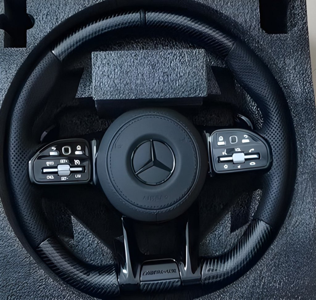Кермо AMG 2018-Style (Карбон + чорні кнопки, 3pin)