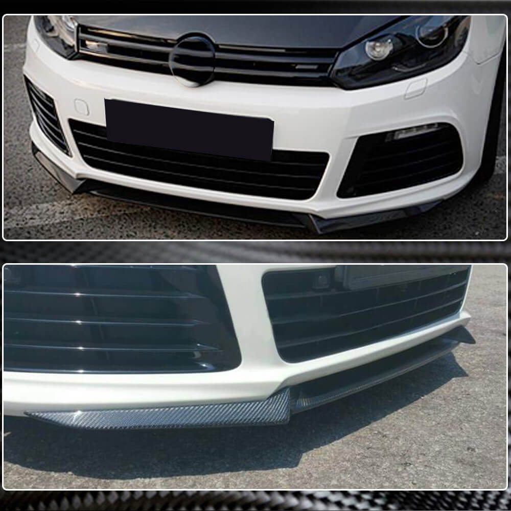 Накладка на передній бампер Lip V3 (для R HB 2010-2013, Карбон) 3
