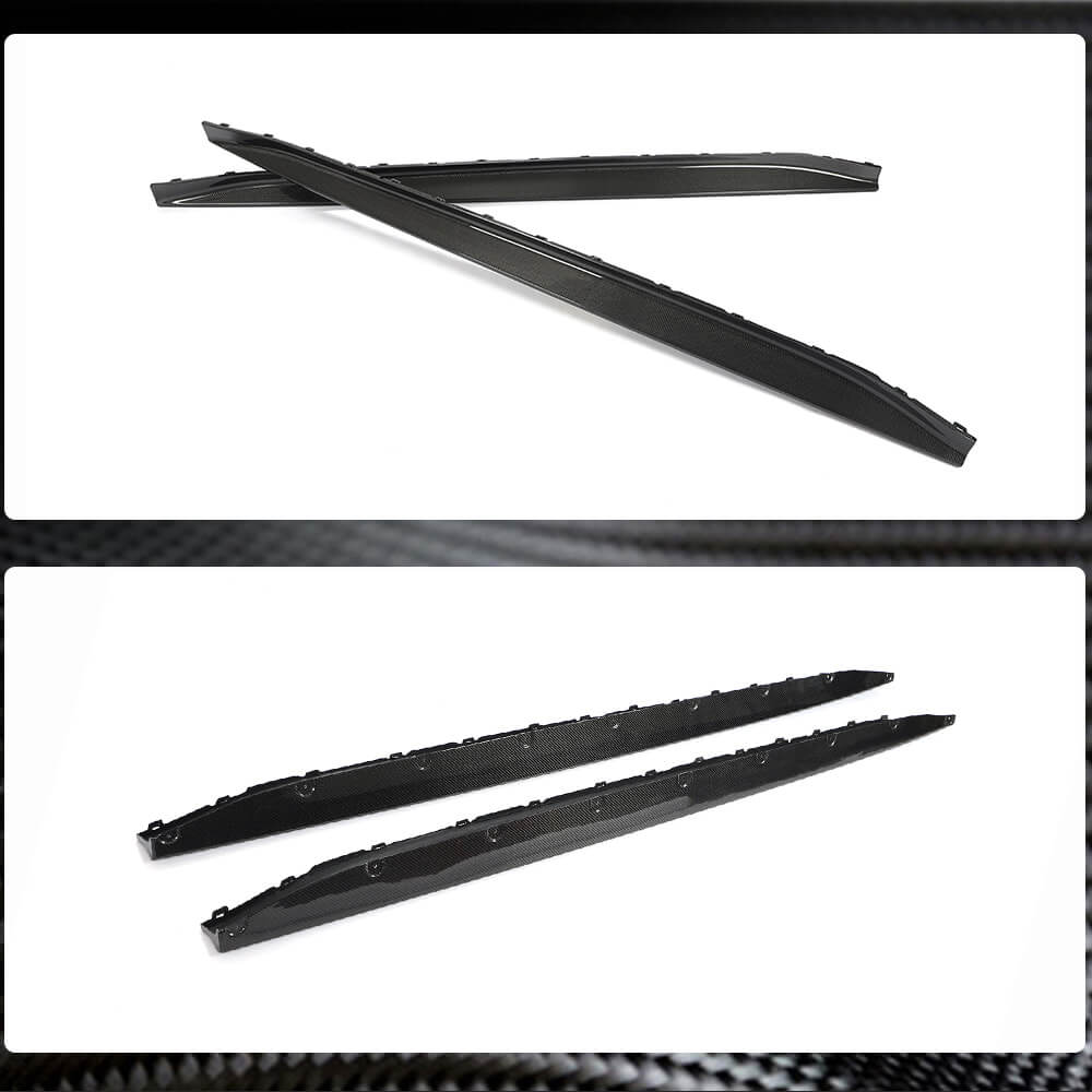 Накладки на пороги V4 (для G82/G83, Карбон) 4