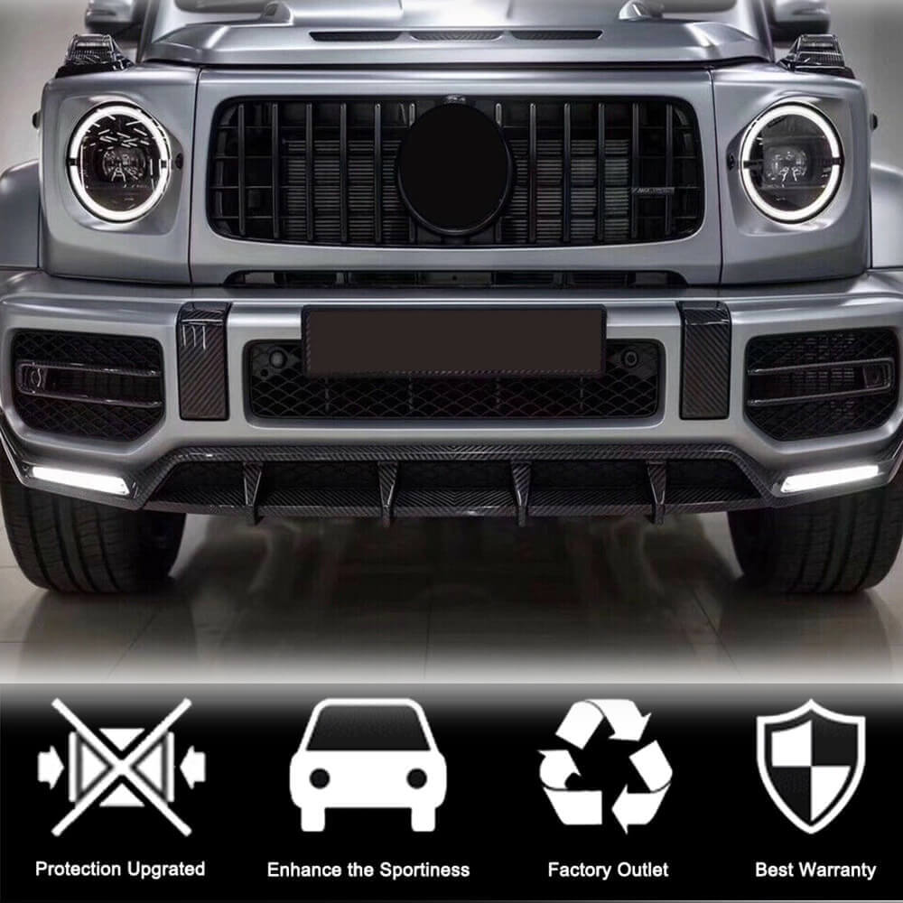 Накладки на протитуманки (для G63 AMG, Карбон) 3