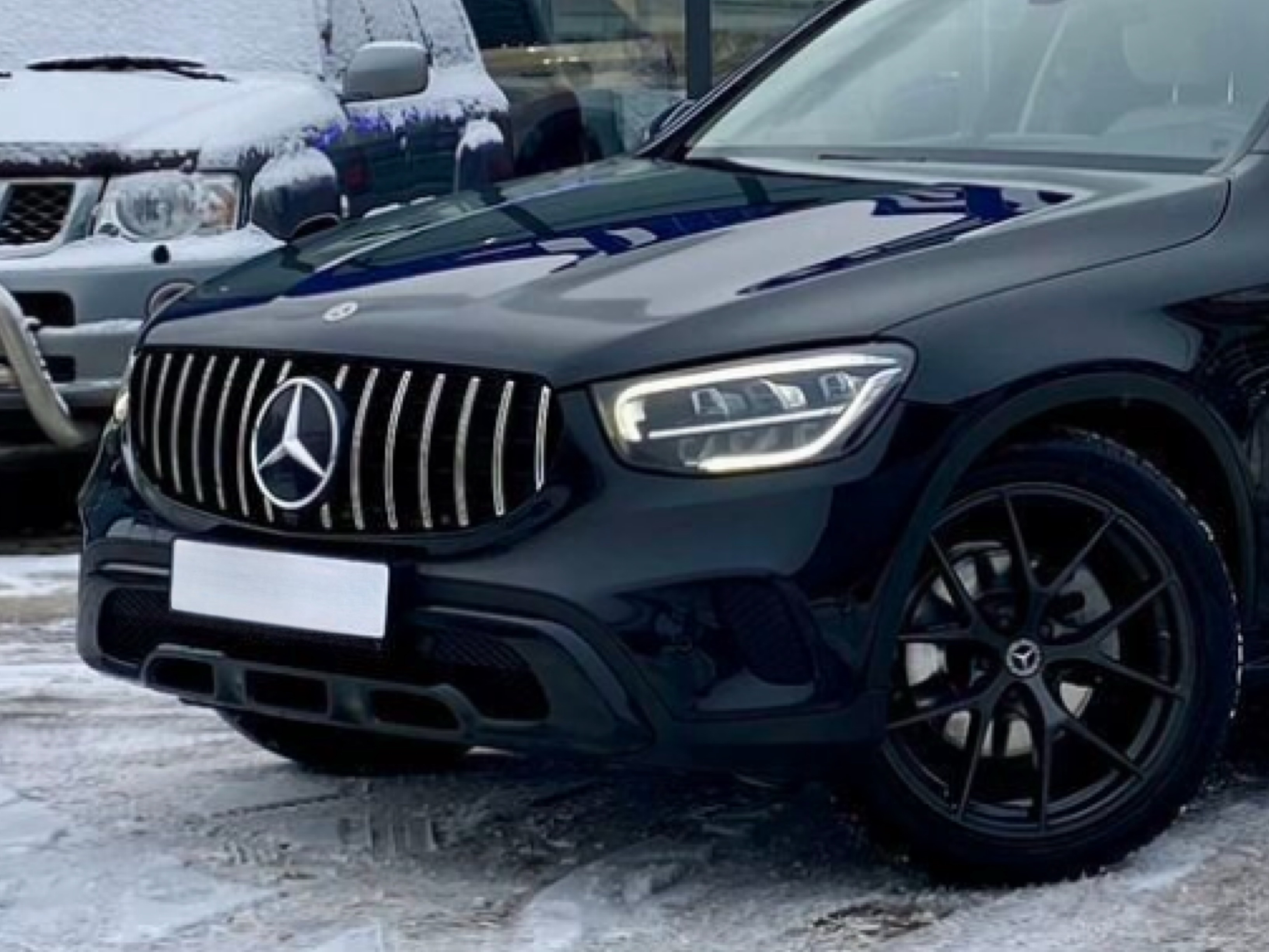 Решітка радіатора GT CHROME Mercedes GLC-Class X253 / C253 2020-2023 (НЕ AMG) 2