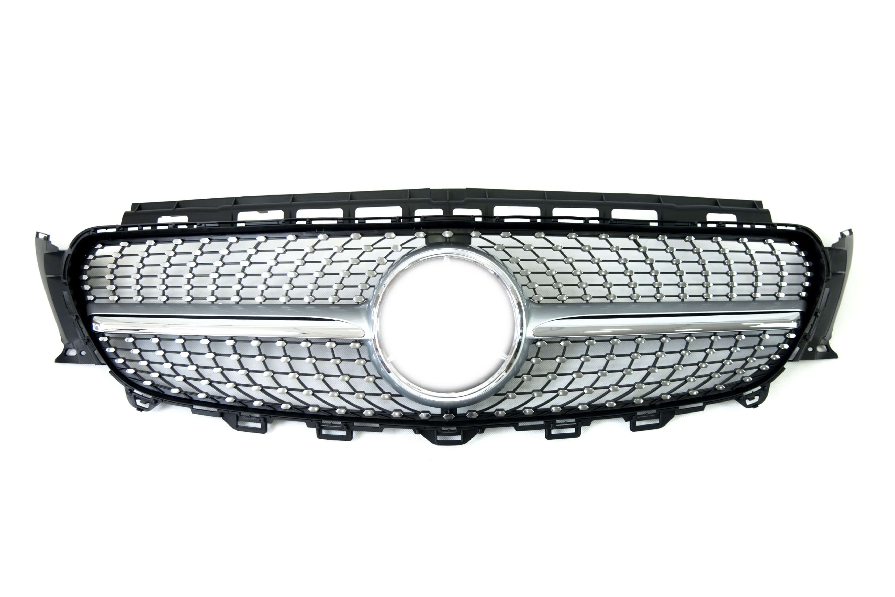 Решітка радіатора Silver (без місця під камеру) Diamond на Mercedes-Benz E-Class W213 2016-2020 року